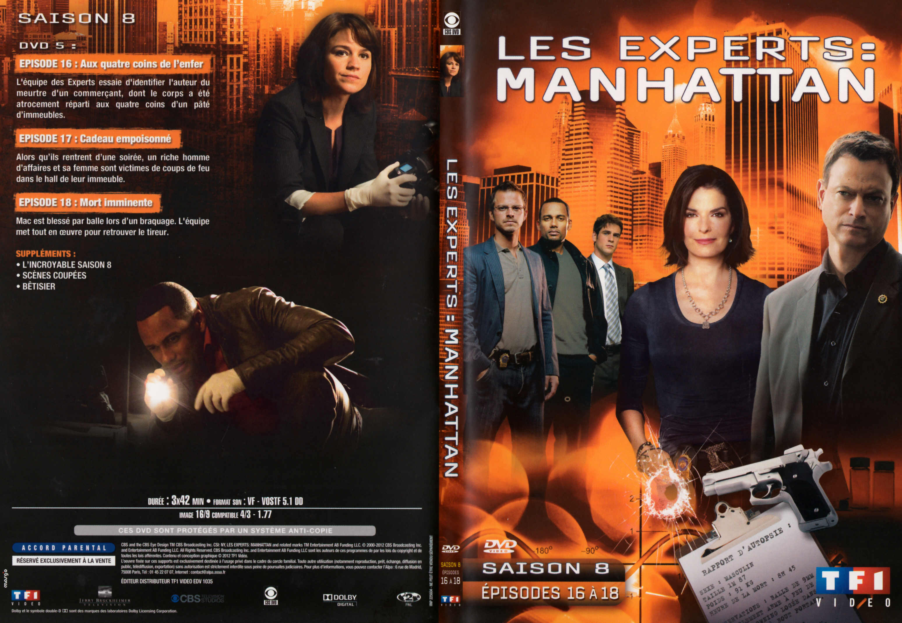 Jaquette DVD Les Experts Manhattan Saison 8 DVD 3