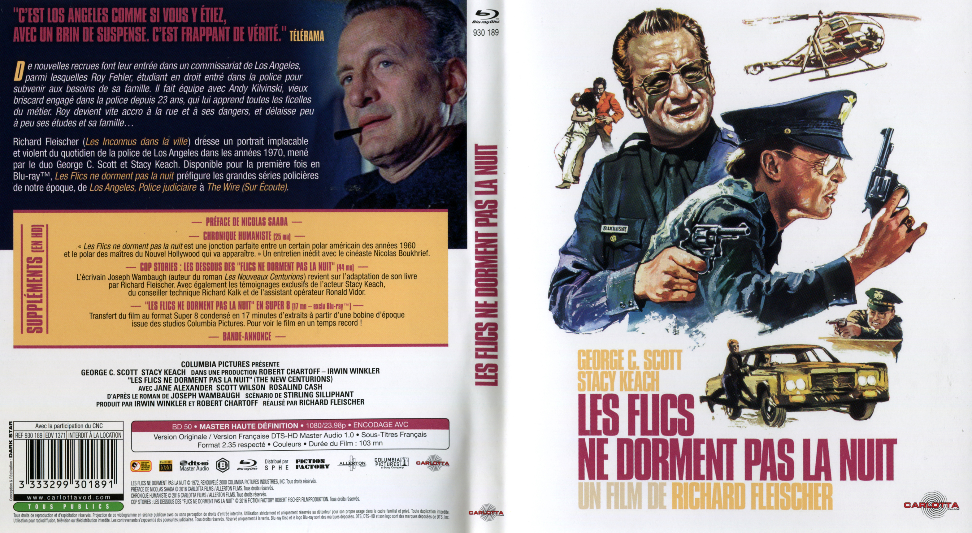 Jaquette DVD Les Flics ne dorment pas la nuit (BLU-RAY)