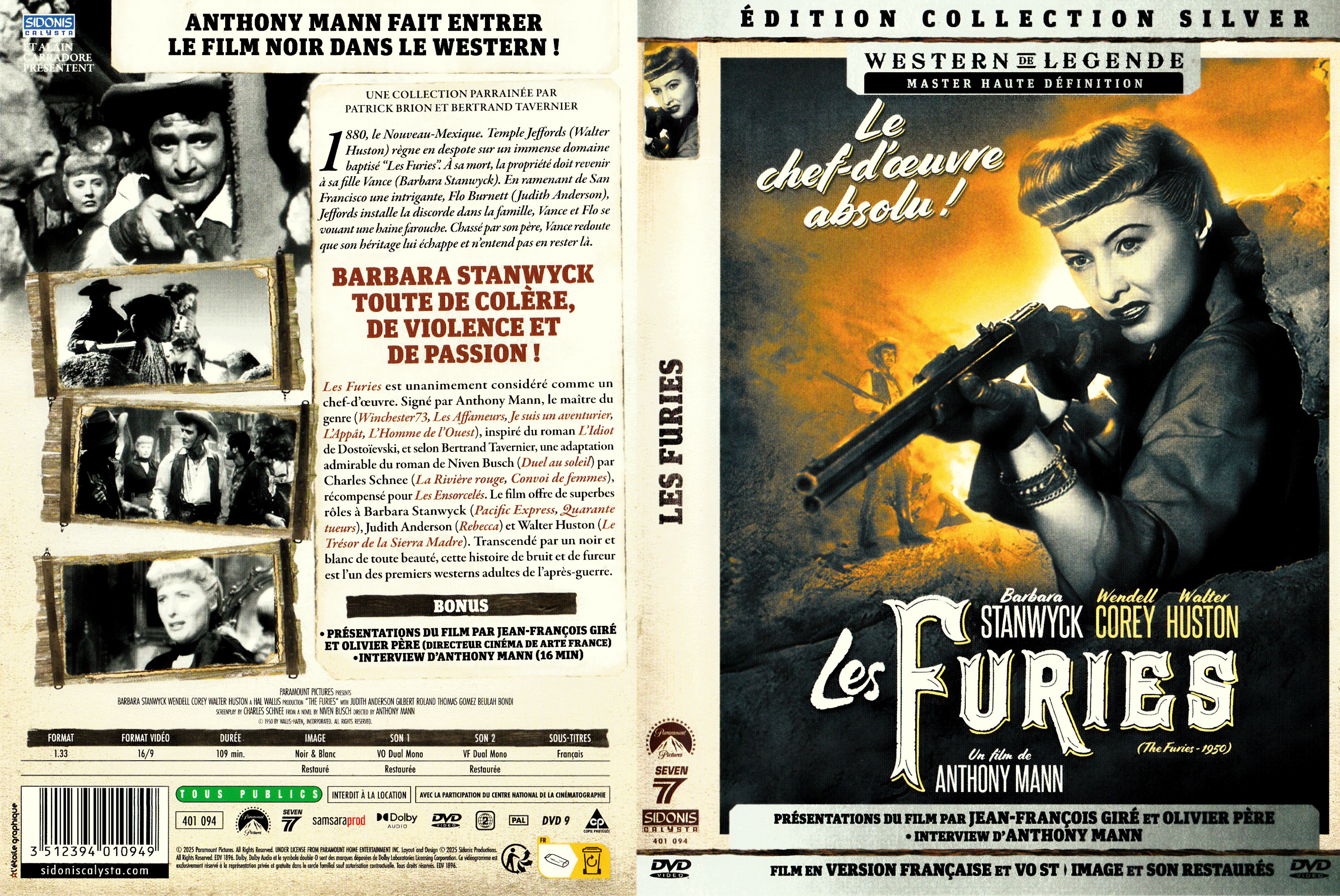 Jaquette DVD Les Furies