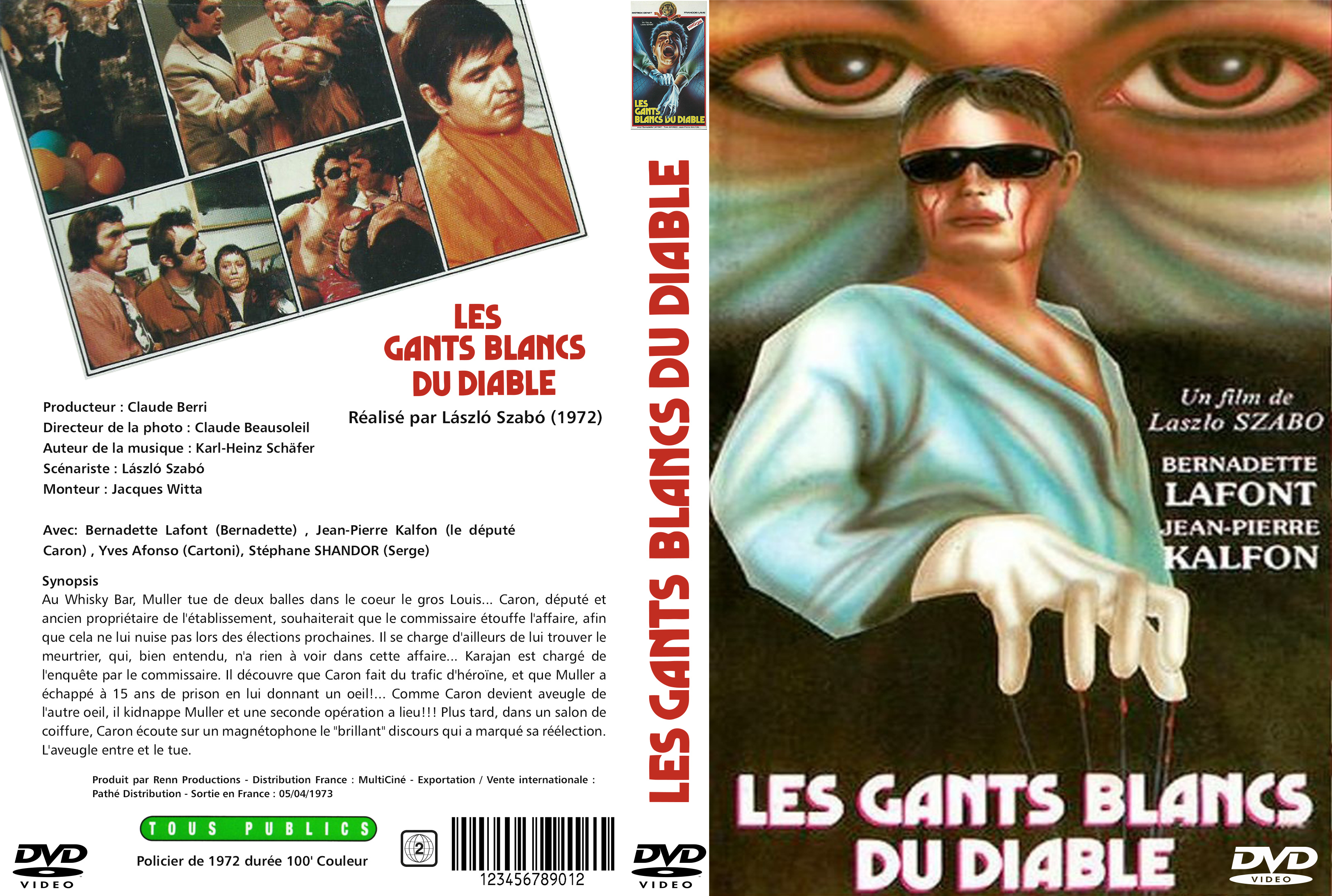 Jaquette DVD Les Gants Blancs Du Diable custom