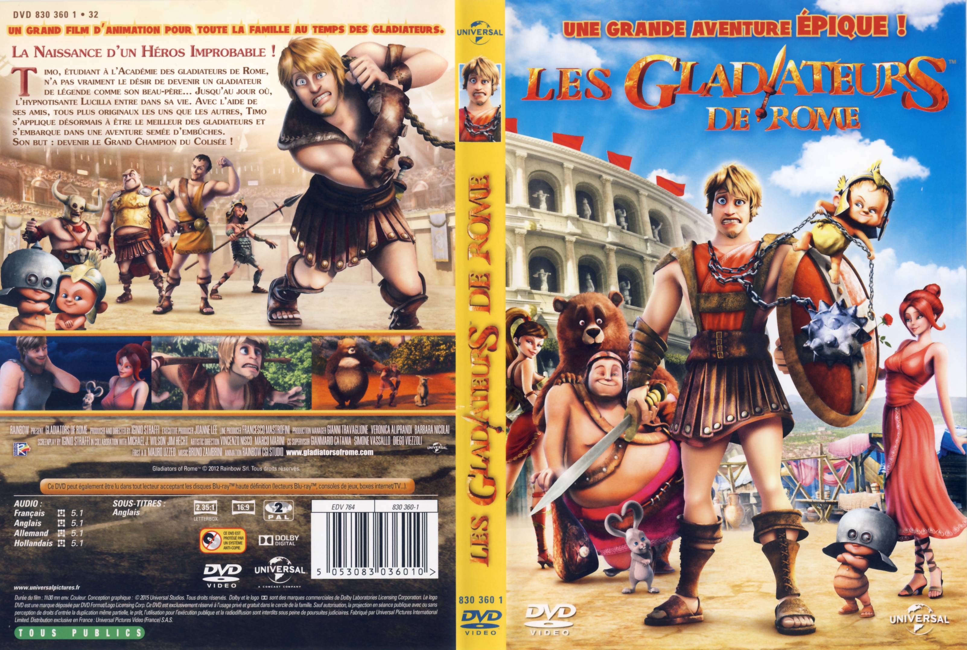 Jaquette DVD Les Gladiateurs de Rome
