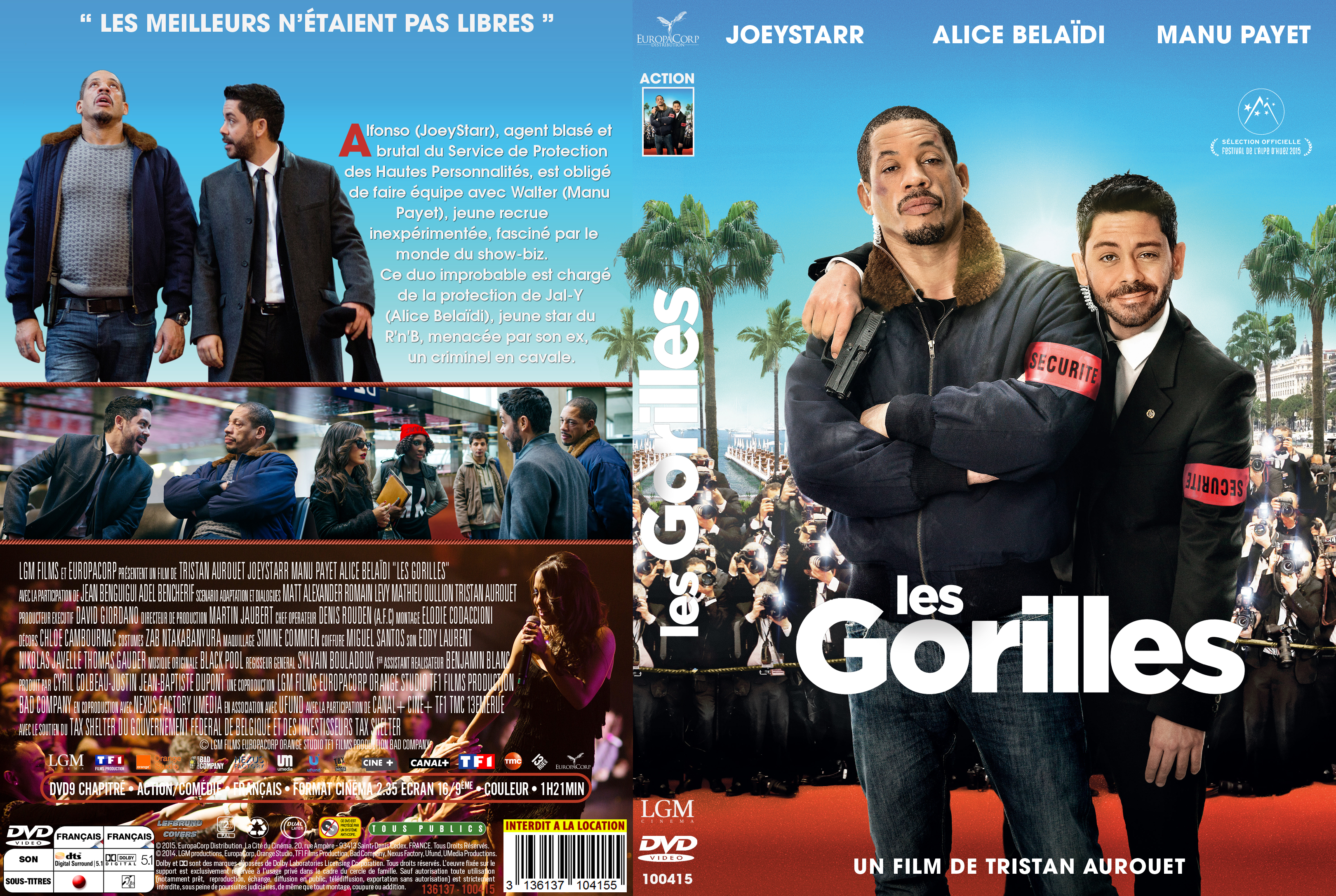 Jaquette DVD Les Gorilles (2015) custom