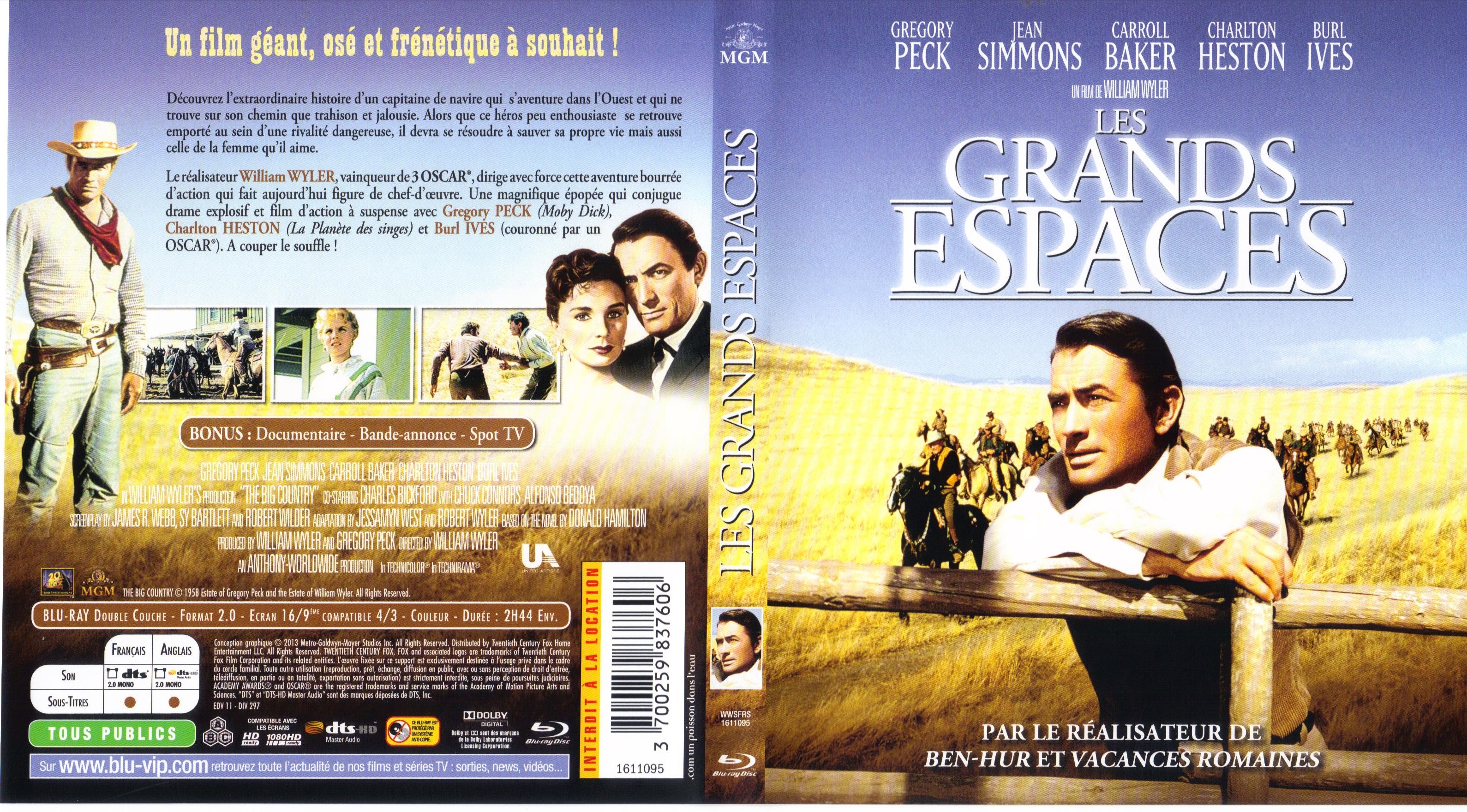 Jaquette DVD Les Grands espaces (BLU-RAY)