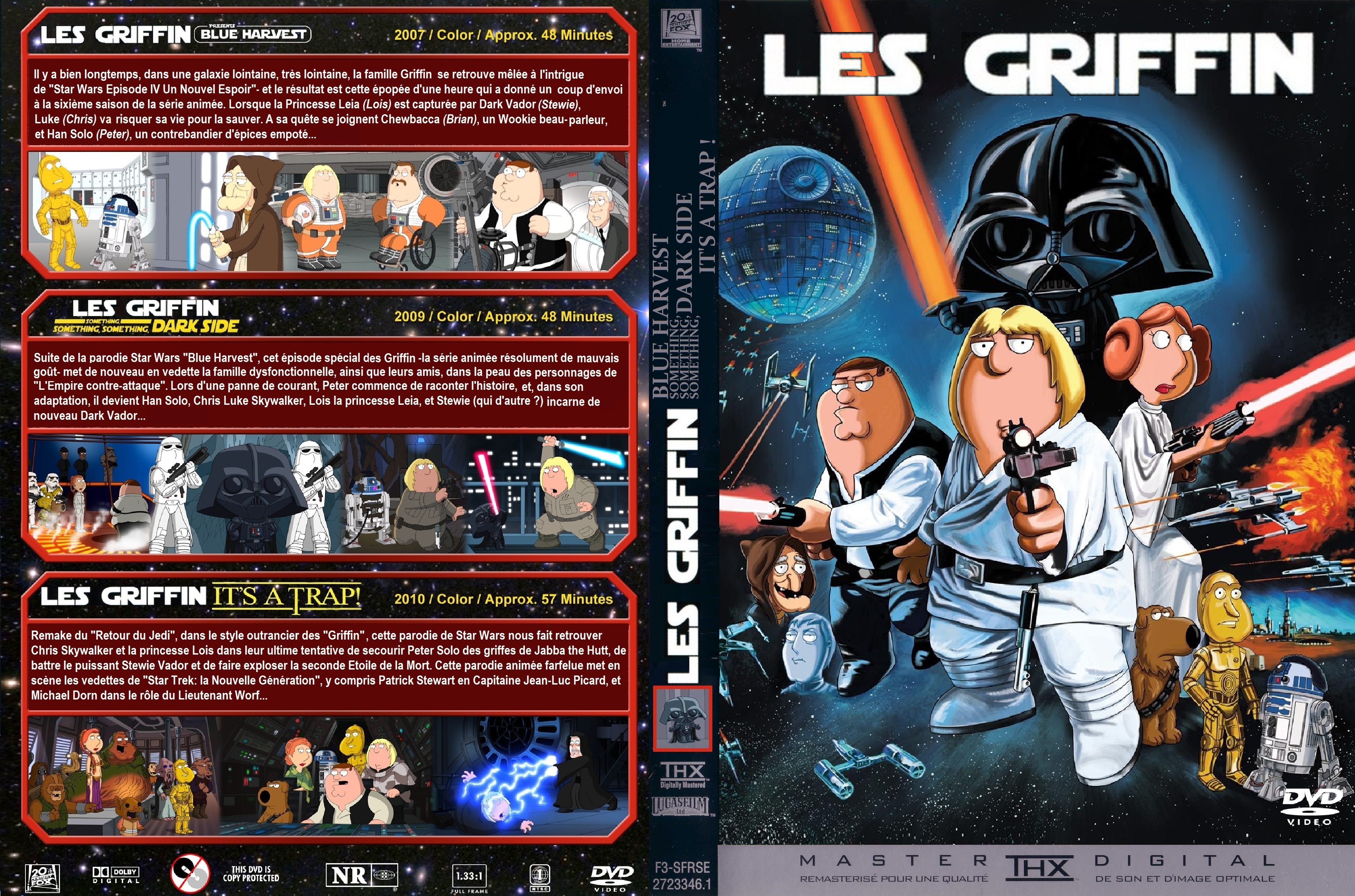 Jaquette DVD Les Griffin trilogie Star Wars custom