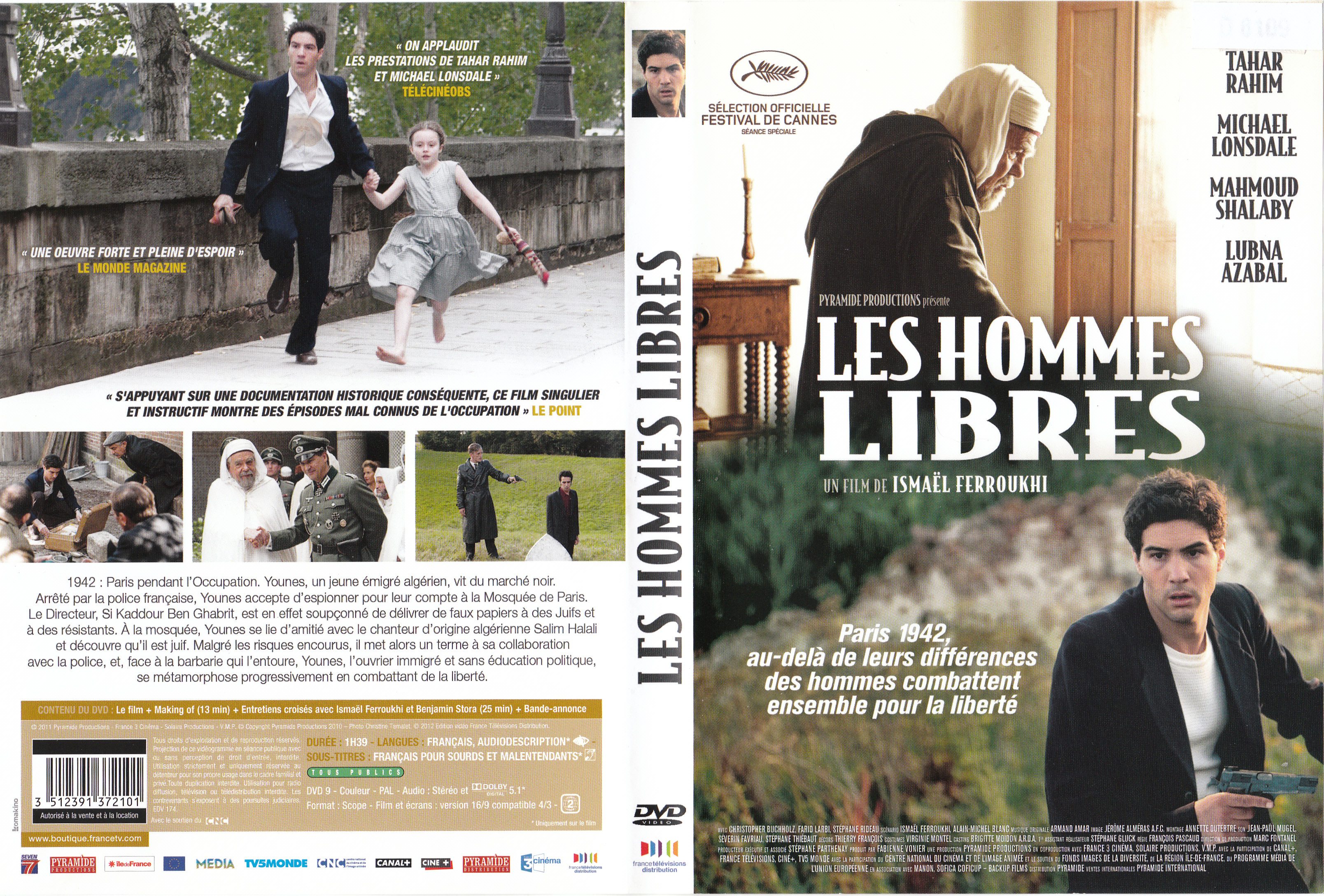 Jaquette DVD Les Hommes libres