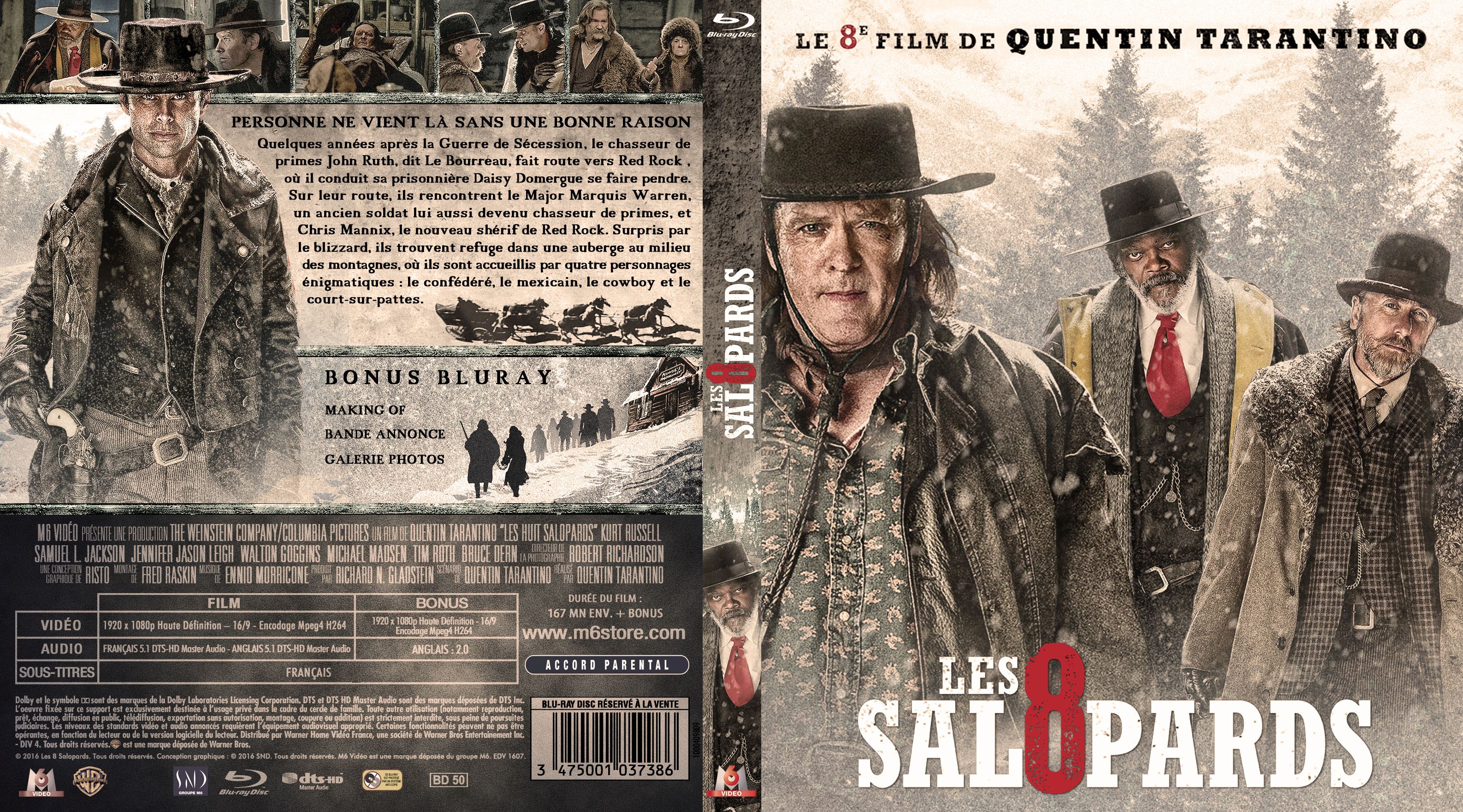 Jaquette DVD Les Huit salopards (BLU-RAY)