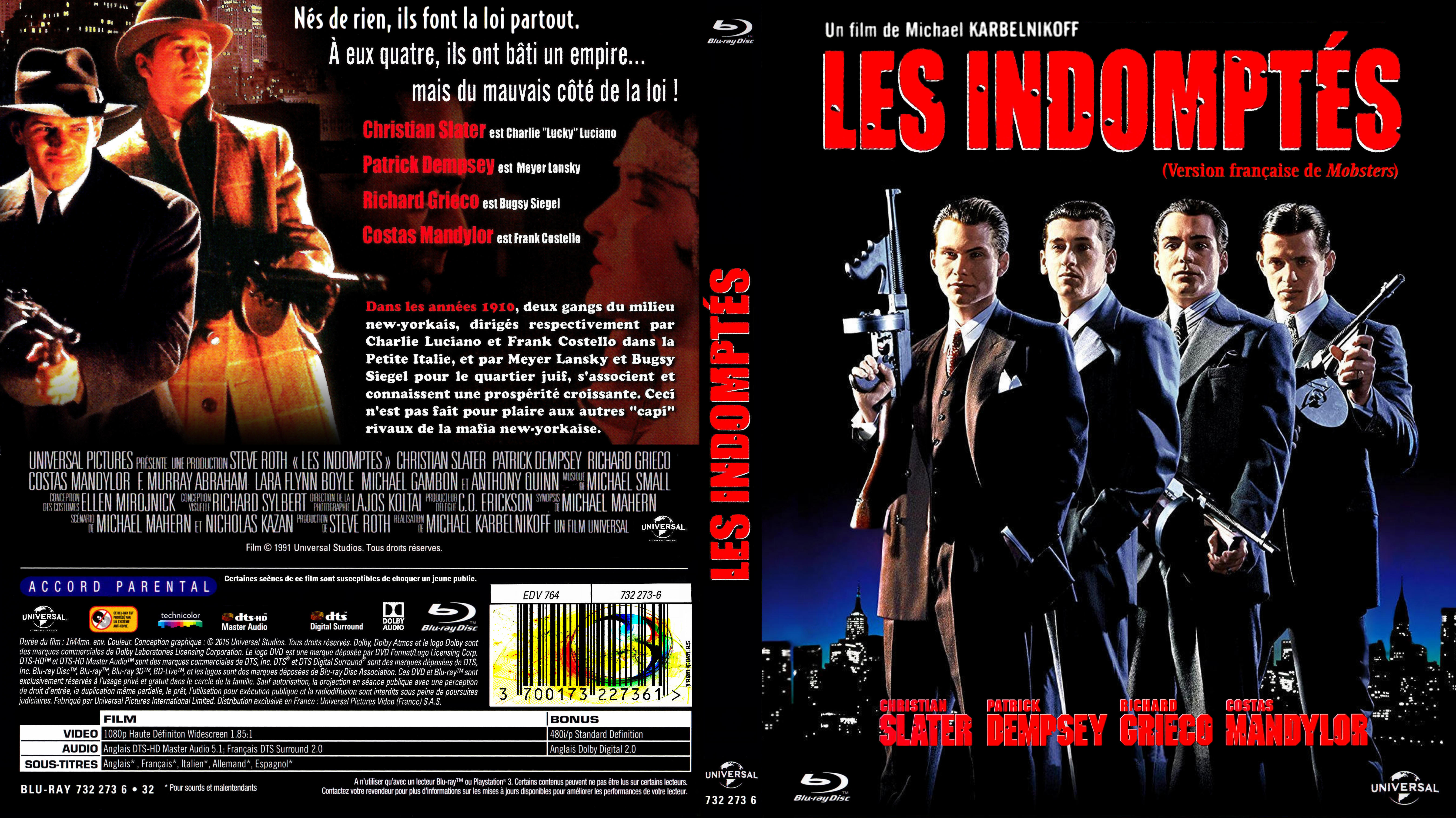 Jaquette DVD Les Indompts custom (BLU-RAY) v2