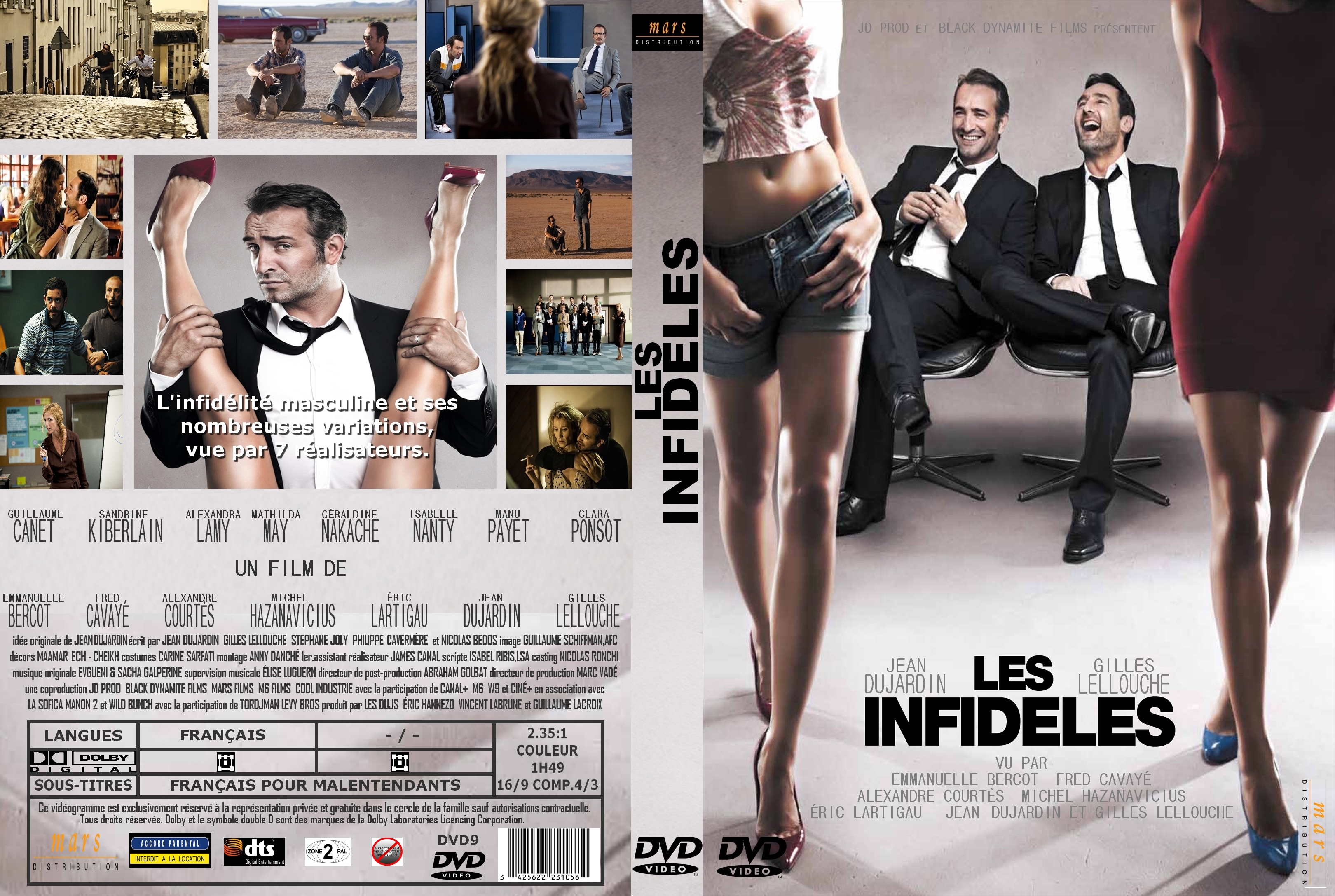 Jaquette DVD Les Infidles custom