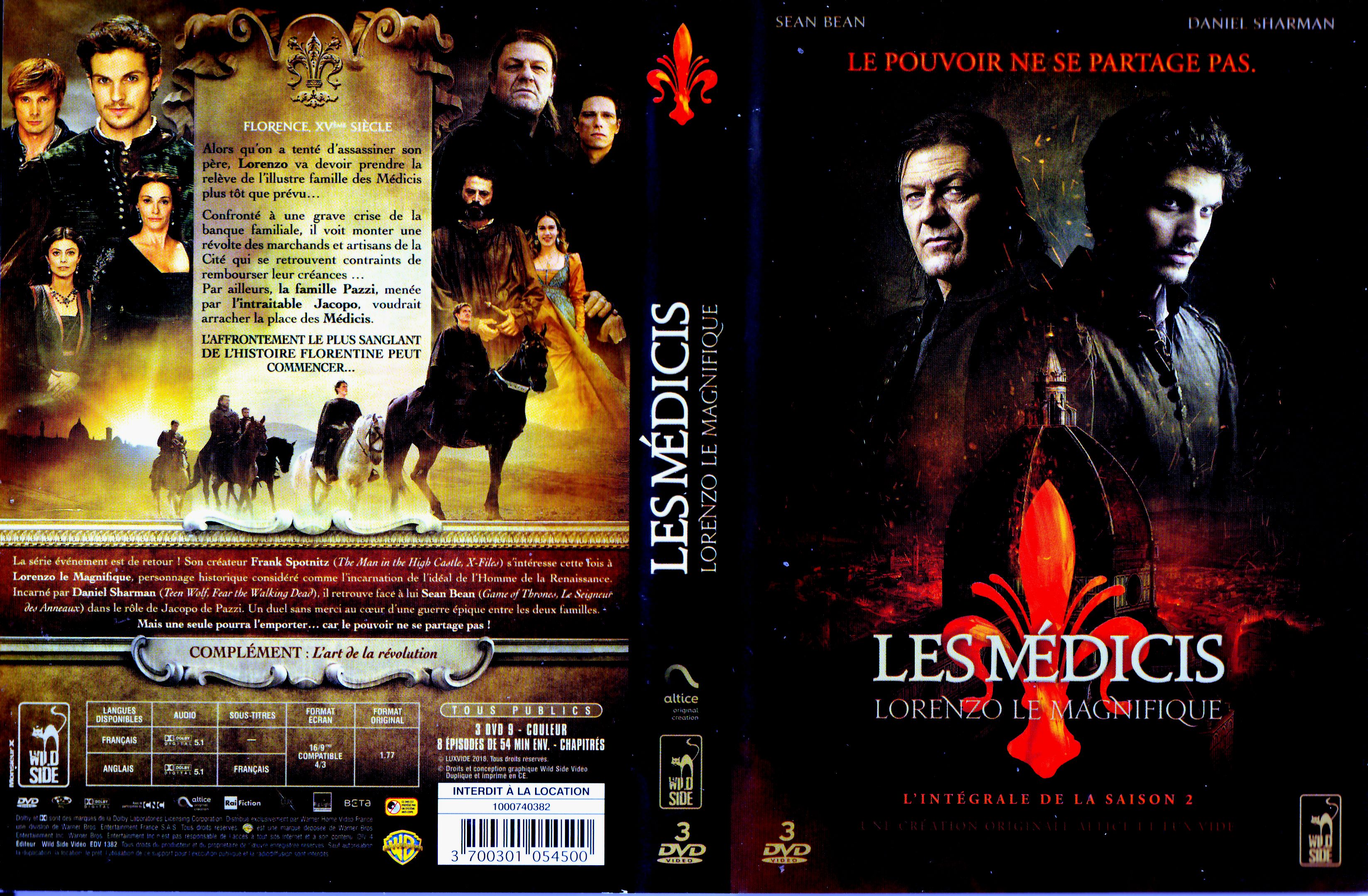 Jaquette DVD Les Medicis Lorenzo le magnifique saison 2