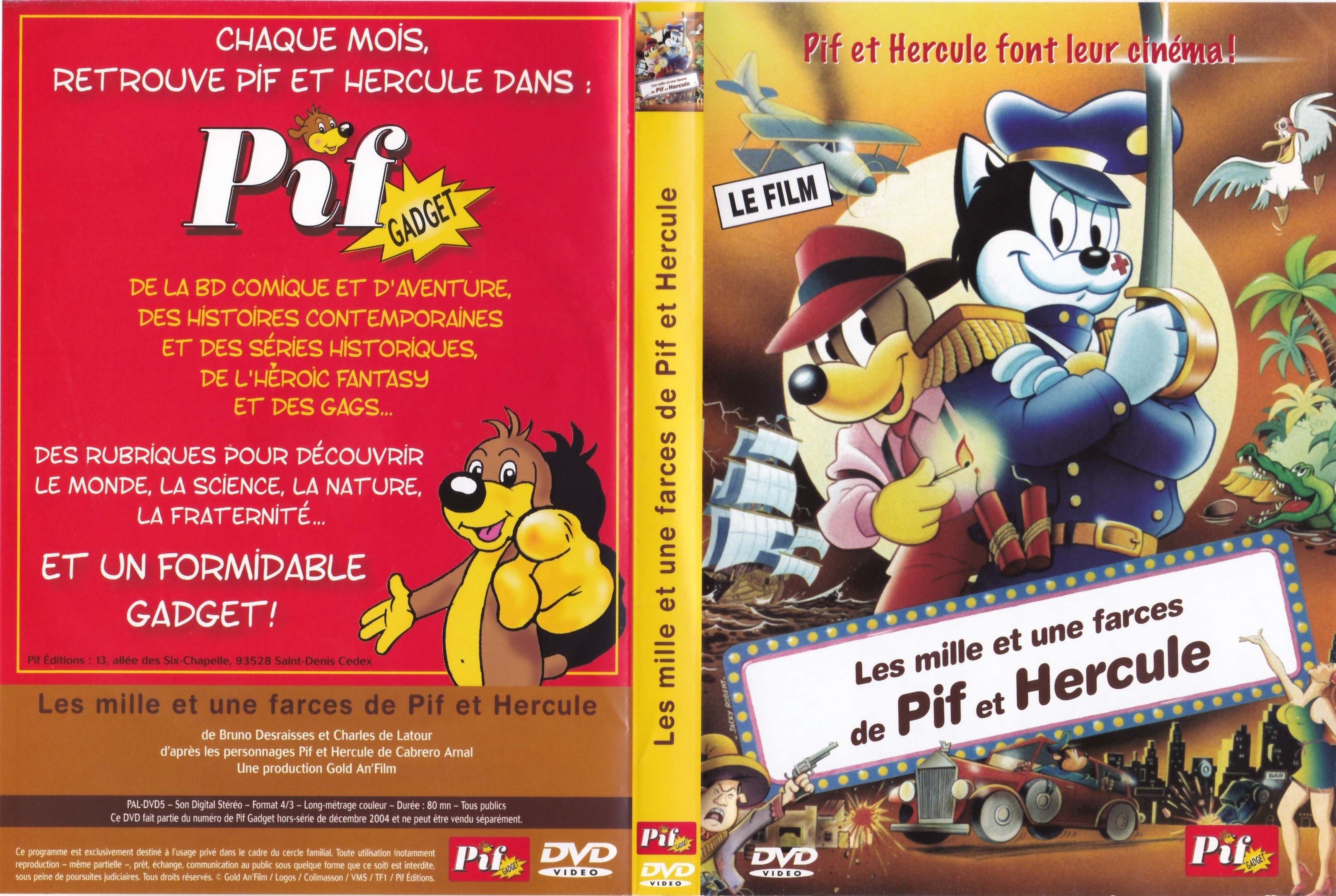 Jaquette DVD Les Mille et Une Farces de Pif et Hercule