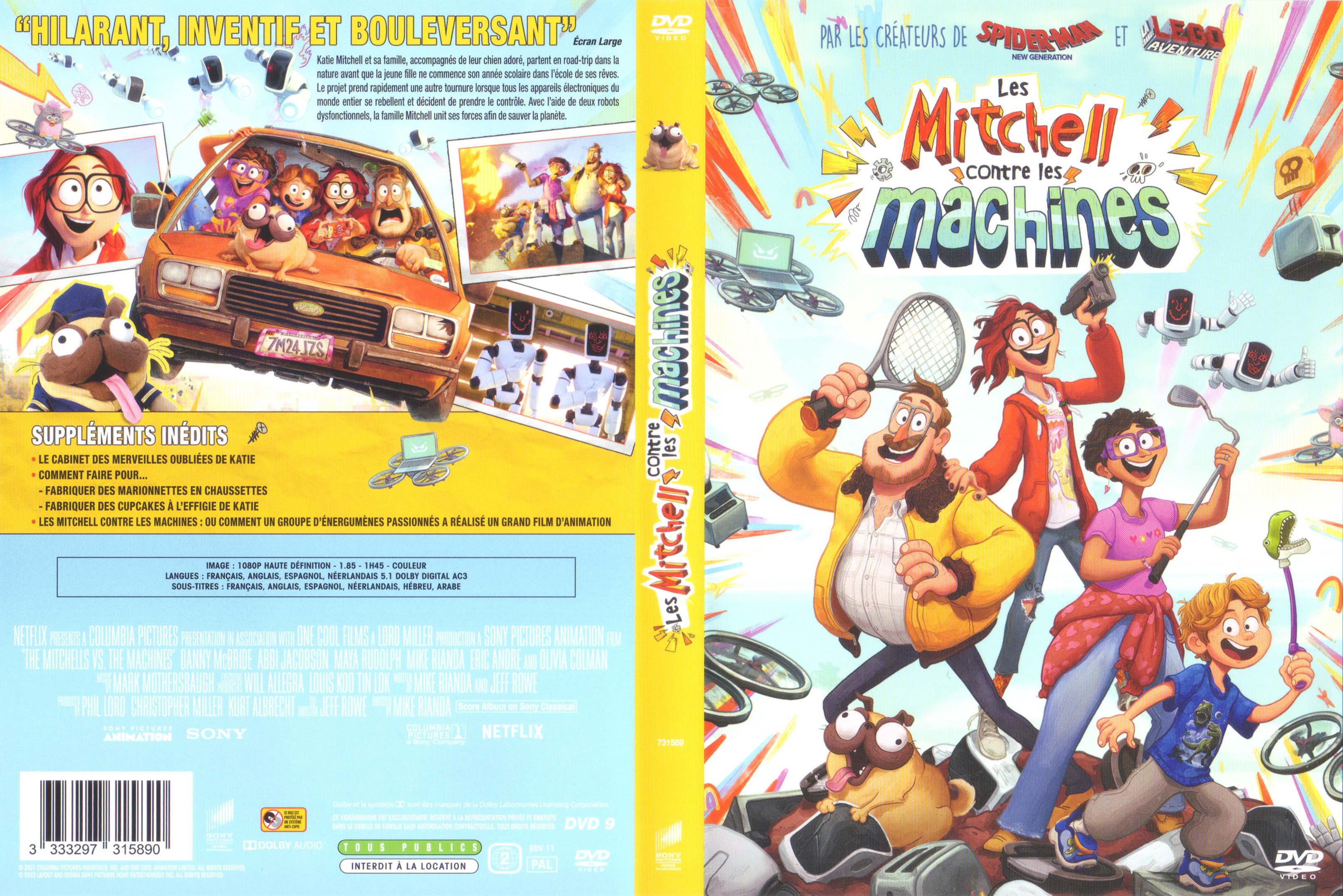 Jaquette DVD Les Mitchell contre les machines