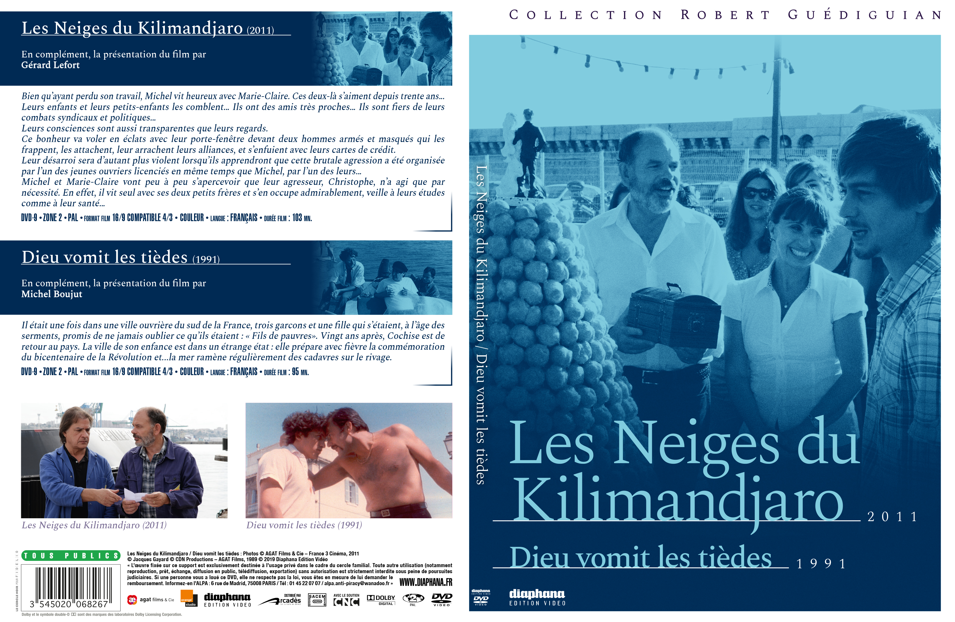 Jaquette DVD Les Neiges du Kilimandjaro (2011)