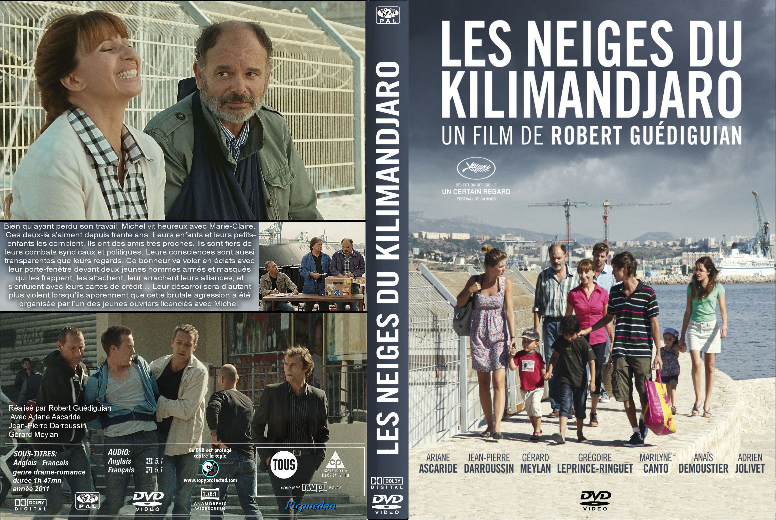 Jaquette DVD Les Neiges du Kilimandjaro (2011) custom