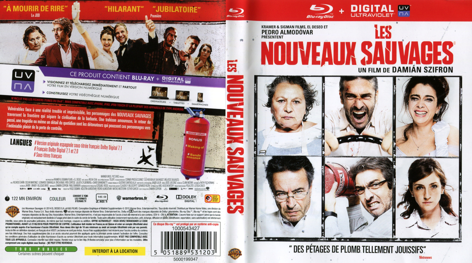 Jaquette DVD Les Nouveaux Sauvages (BLU-RAY)