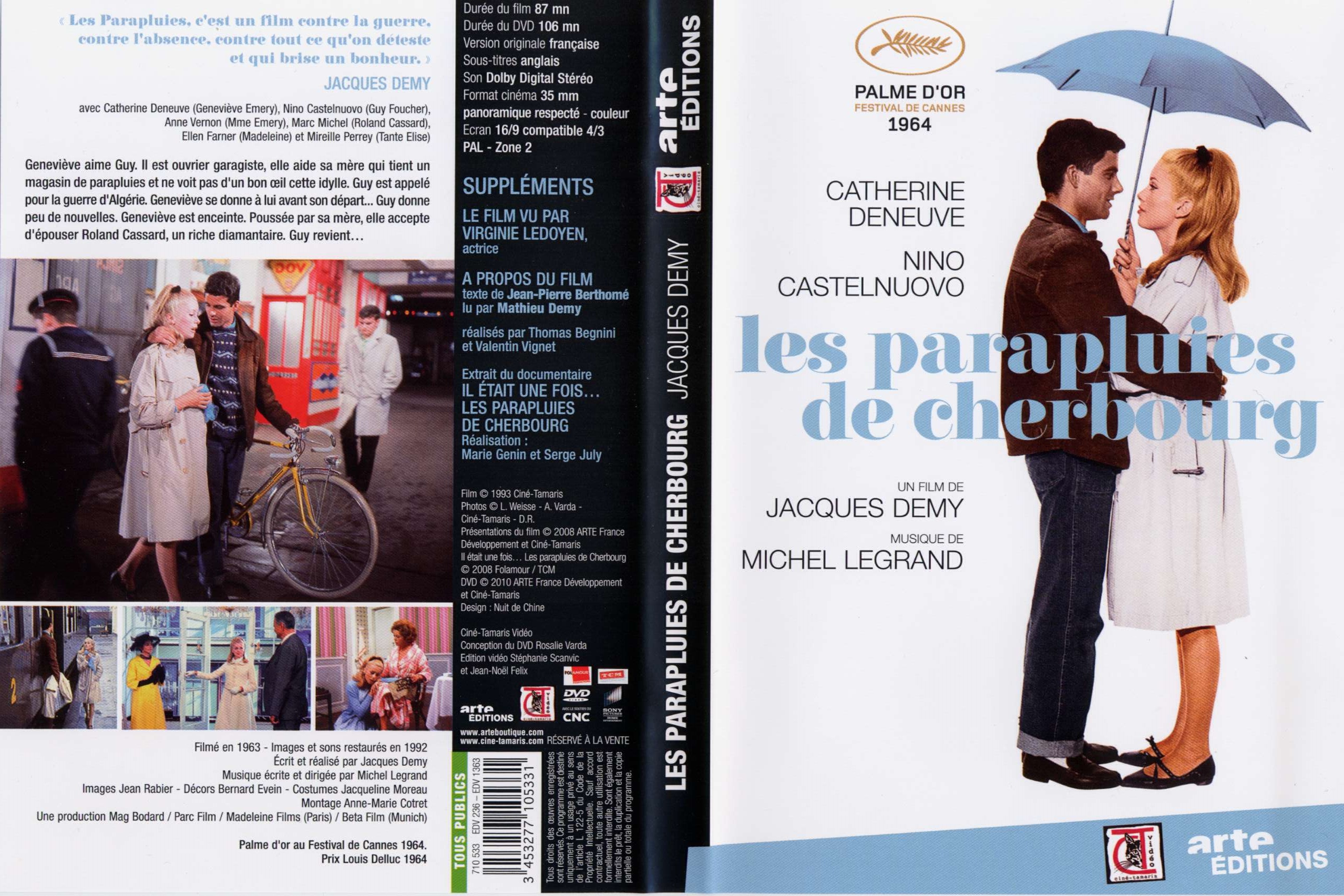 Jaquette DVD Les Parapluies de Cherbourg v2
