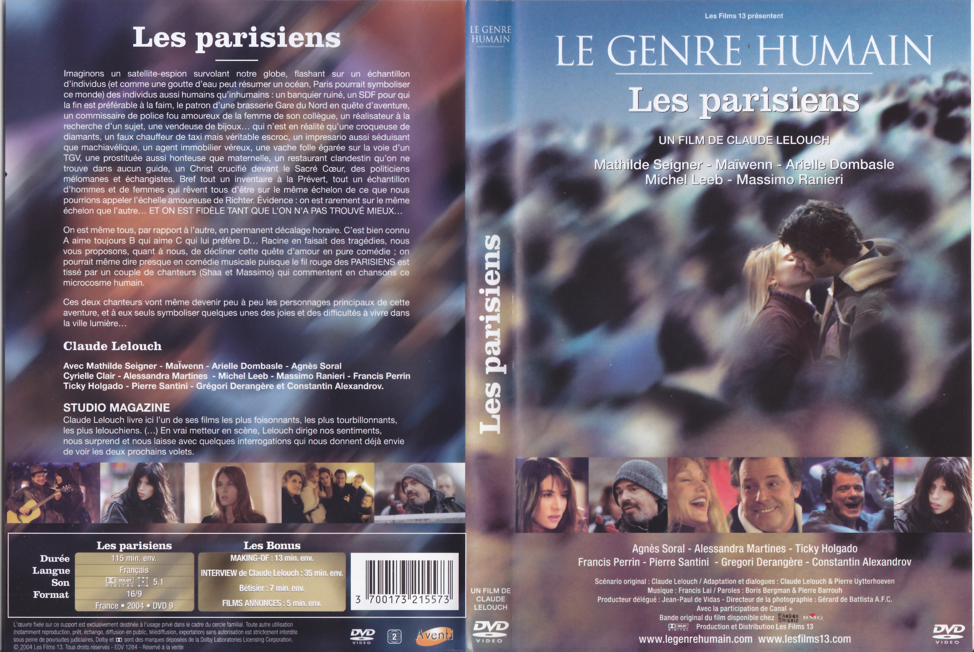 Jaquette DVD Les Parisiens