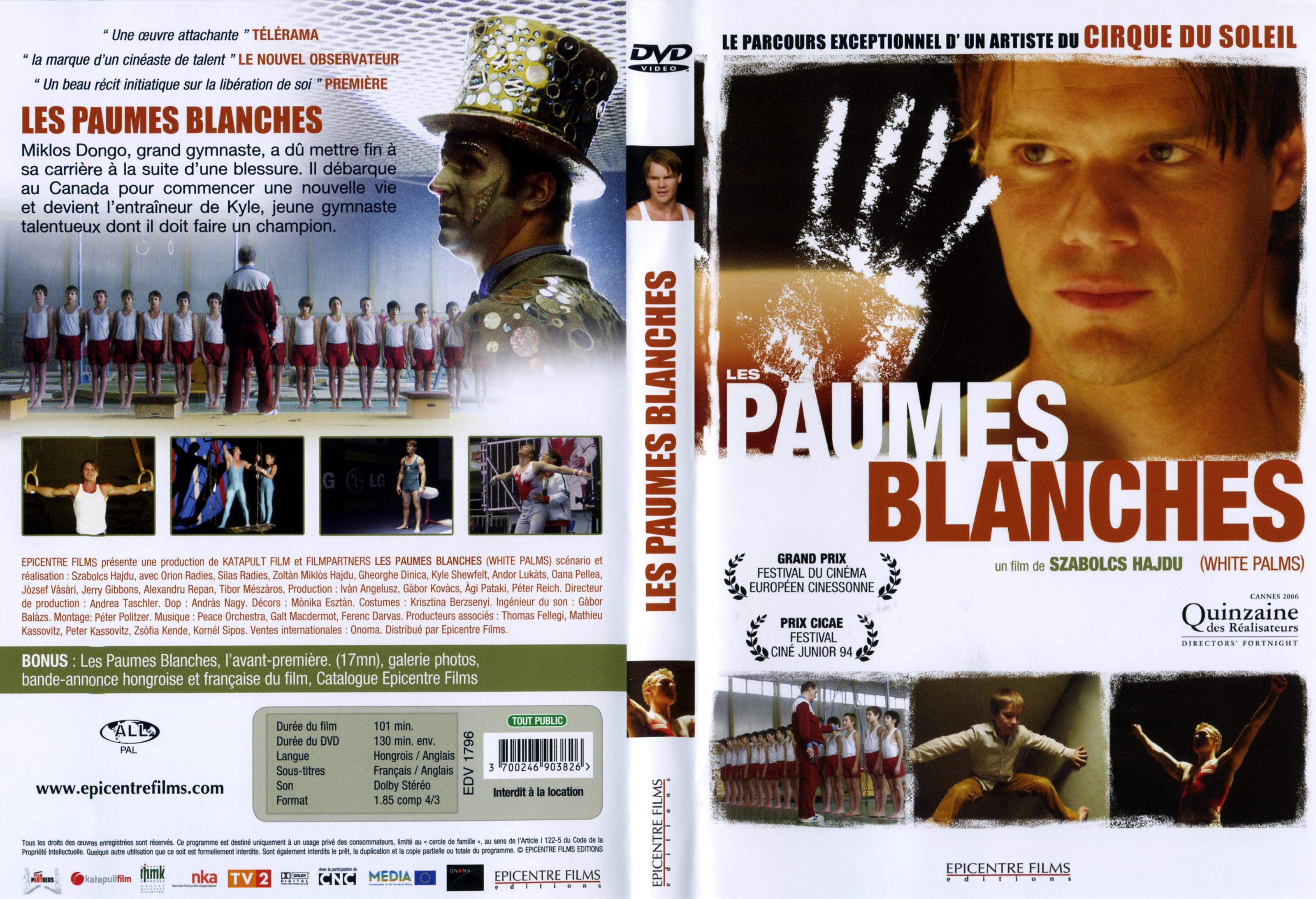 Jaquette DVD Les Paumes blanches