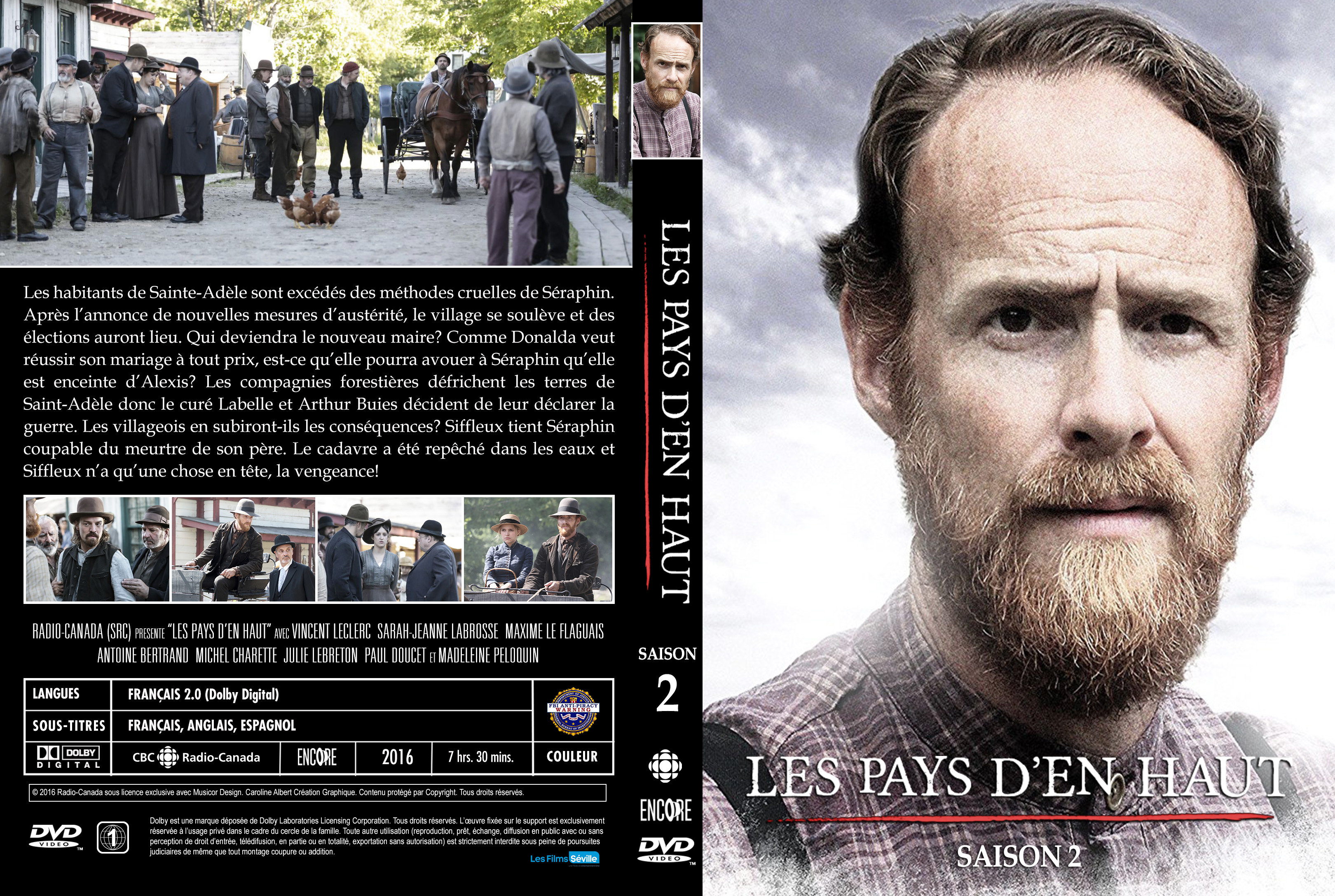 Jaquette DVD Les Pays d-en Haut Saison 2 custom