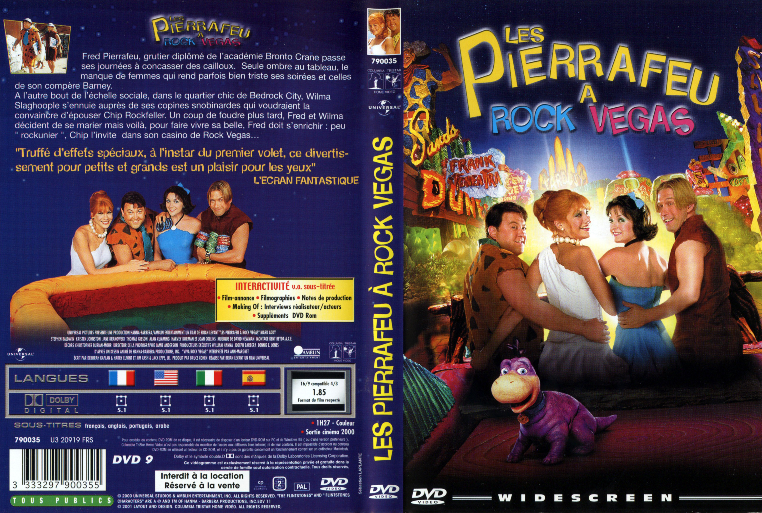 Jaquette DVD Les Pierrafeu  Rock Vegas v2