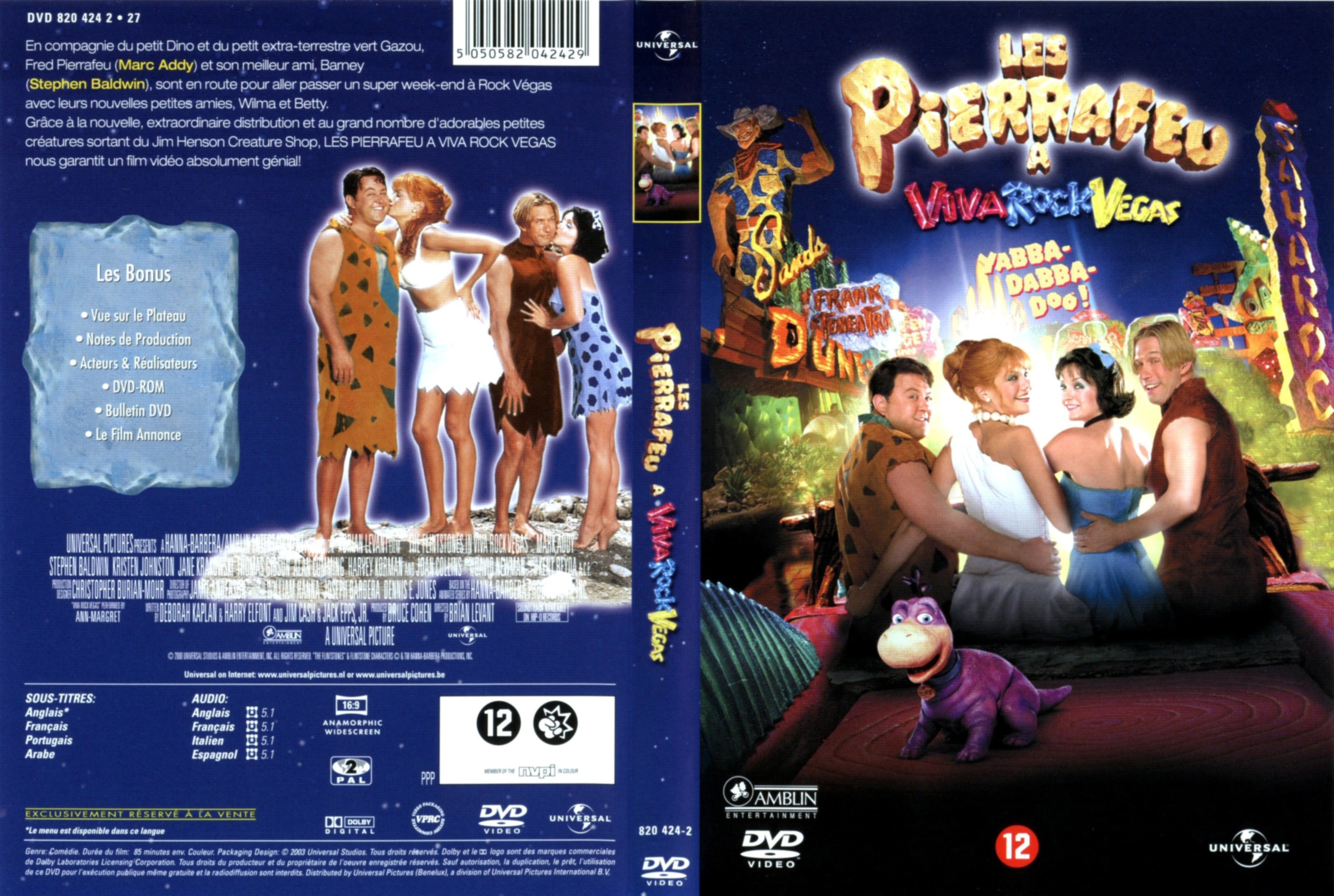 Jaquette DVD Les Pierrafeu  Viva Rock Vegas