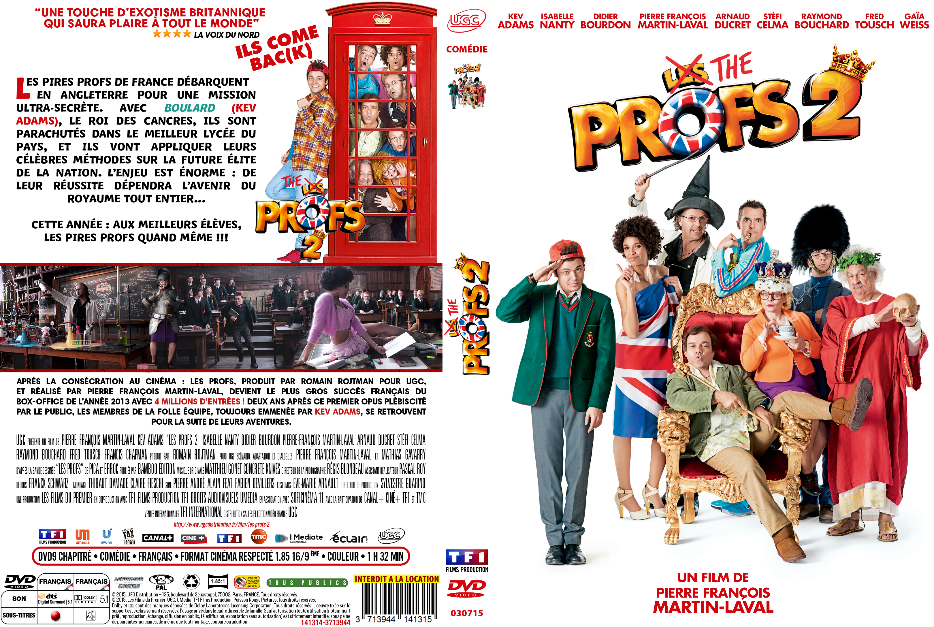 Jaquette DVD Les Profs 2 custom