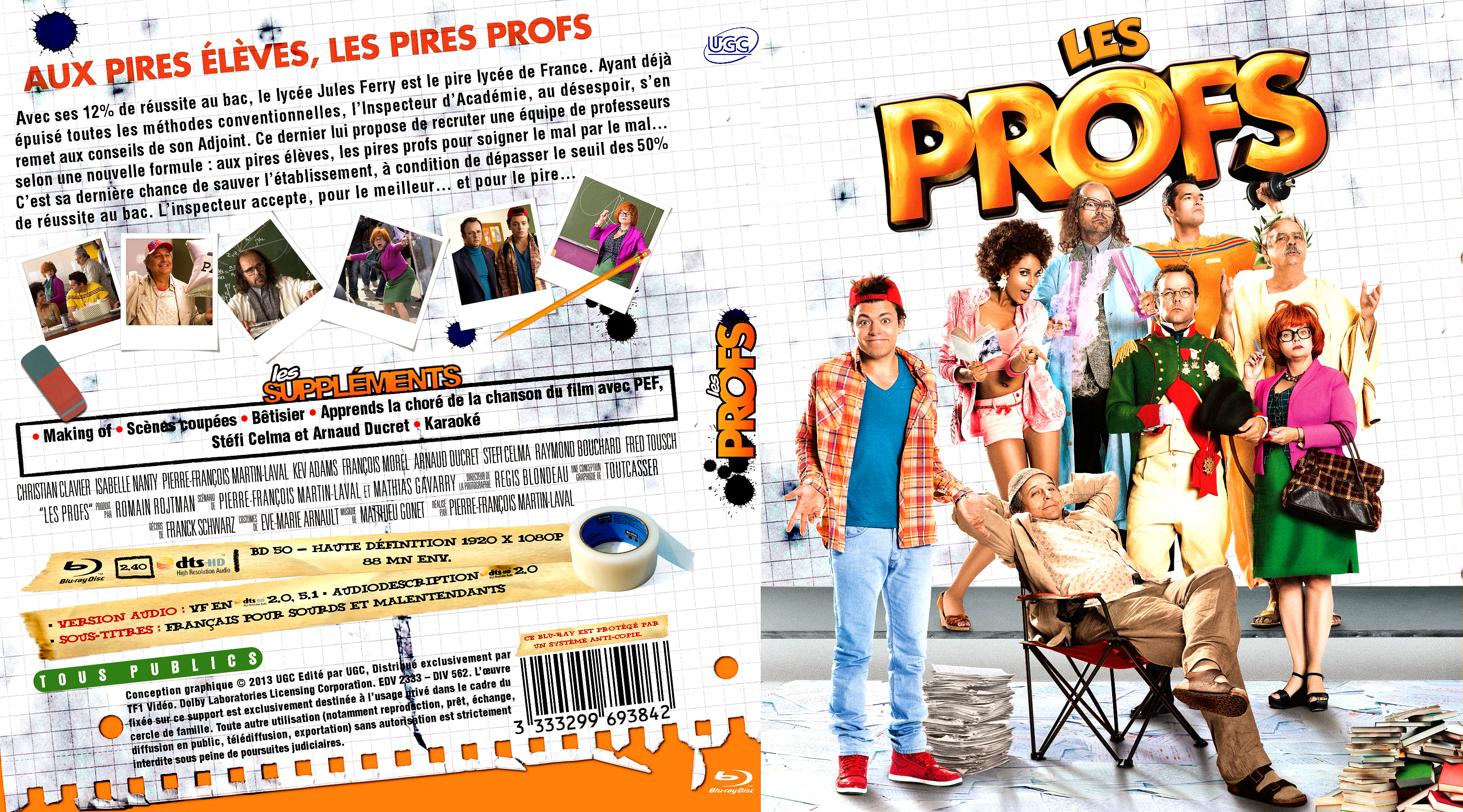 Jaquette DVD Les Profs custom (BLU-RAY)