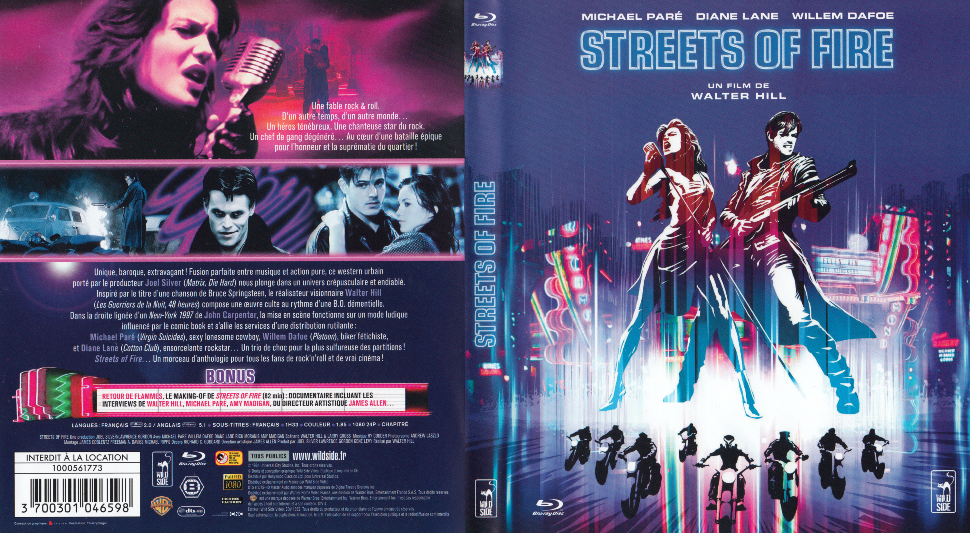 Jaquette DVD Les Rues de feu - Street of fire (BLU-RAY)