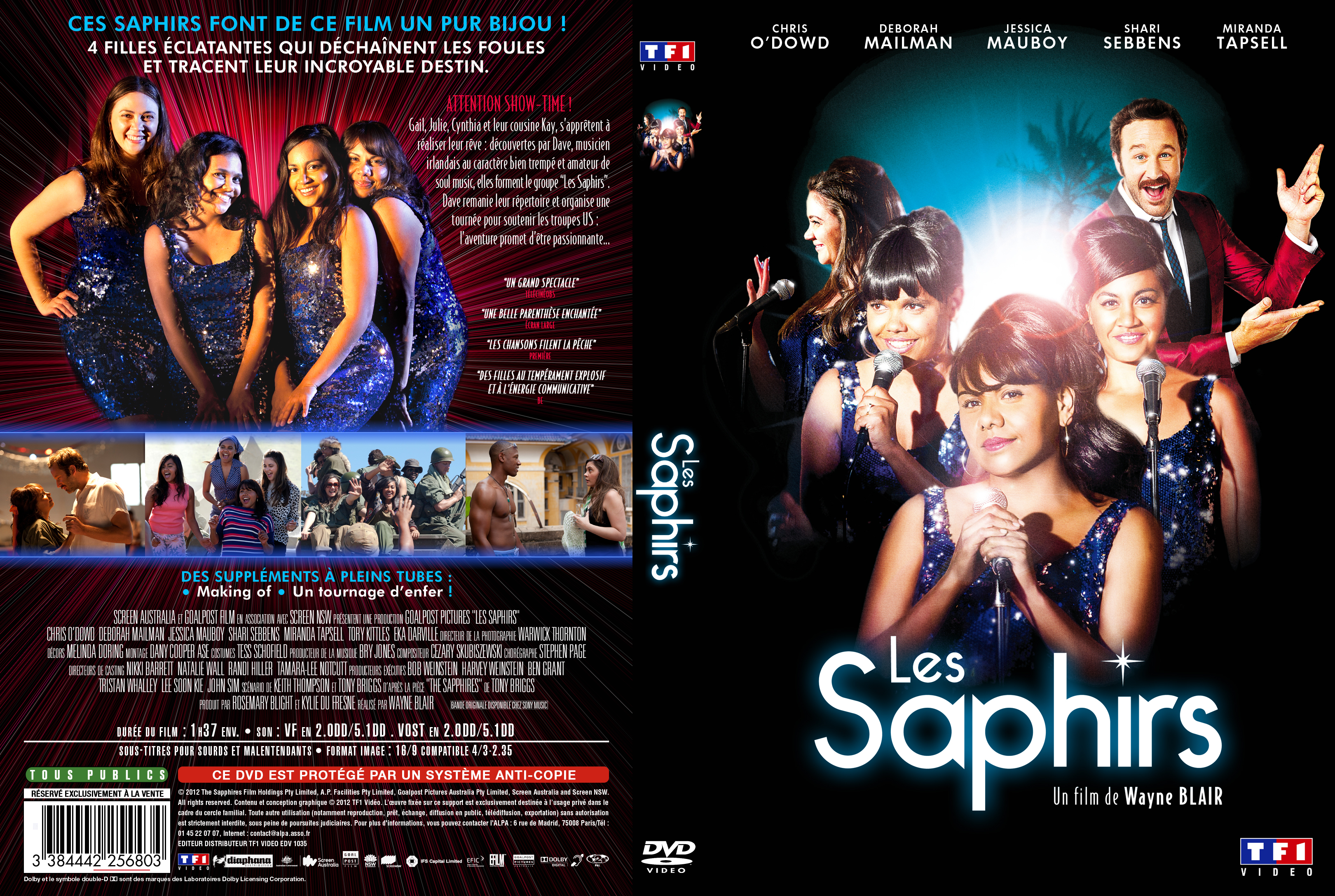 Jaquette DVD Les Saphirs custom