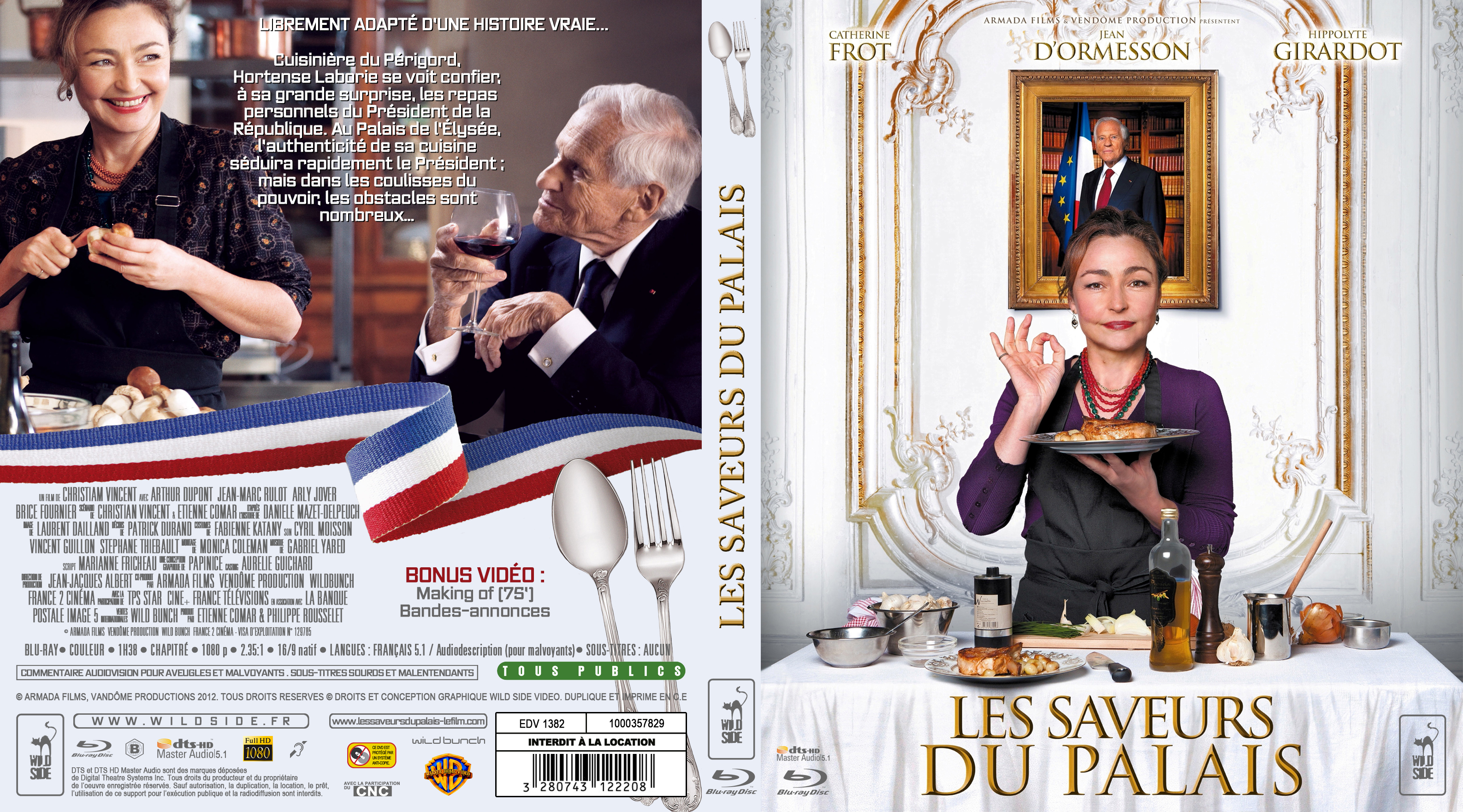 Jaquette DVD Les Saveurs du palais custom (BLU-RAY)