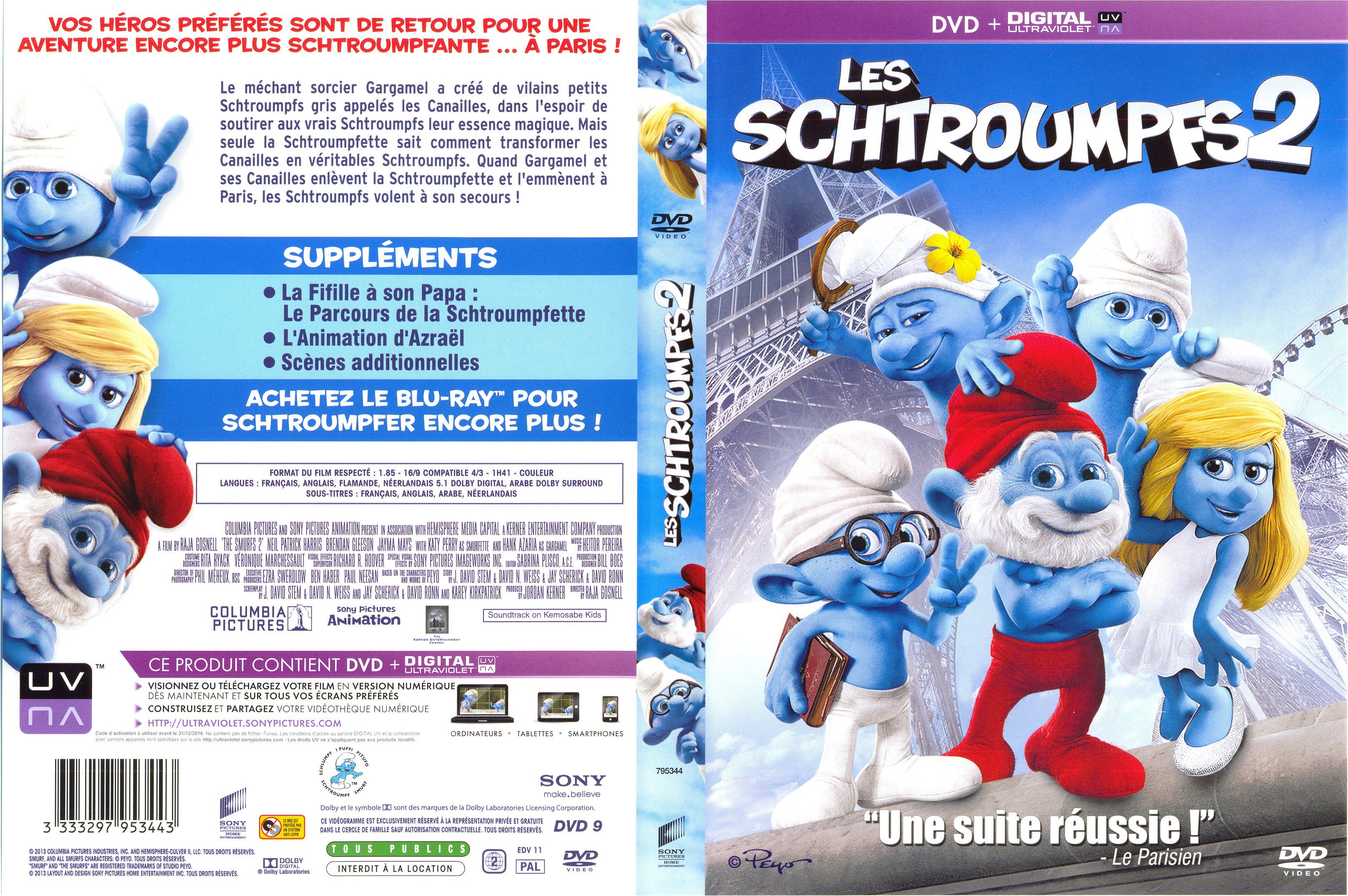 Jaquette DVD Les Schtroumpfs 2