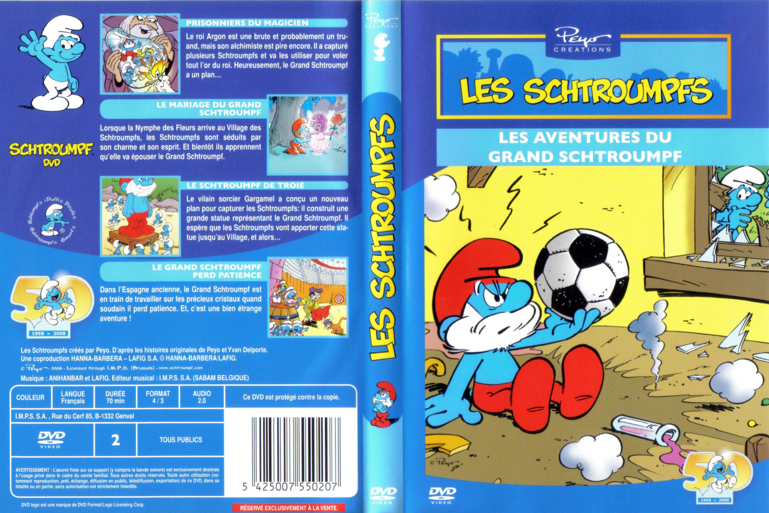 Jaquette DVD Les Schtroumpfs - Les aventures du Grand Schtroumpf
