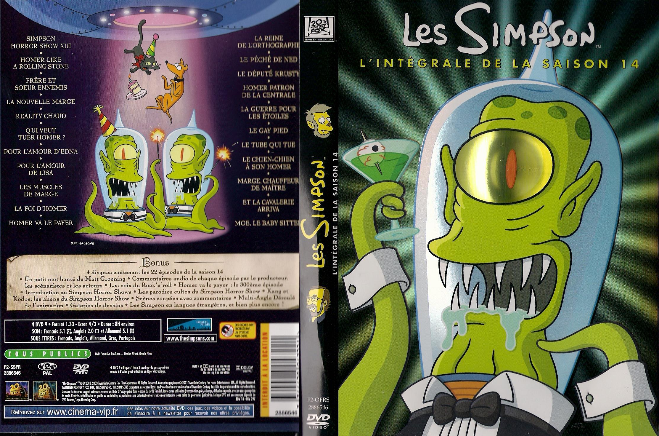 Jaquette DVD Les Simpson Saison 14
