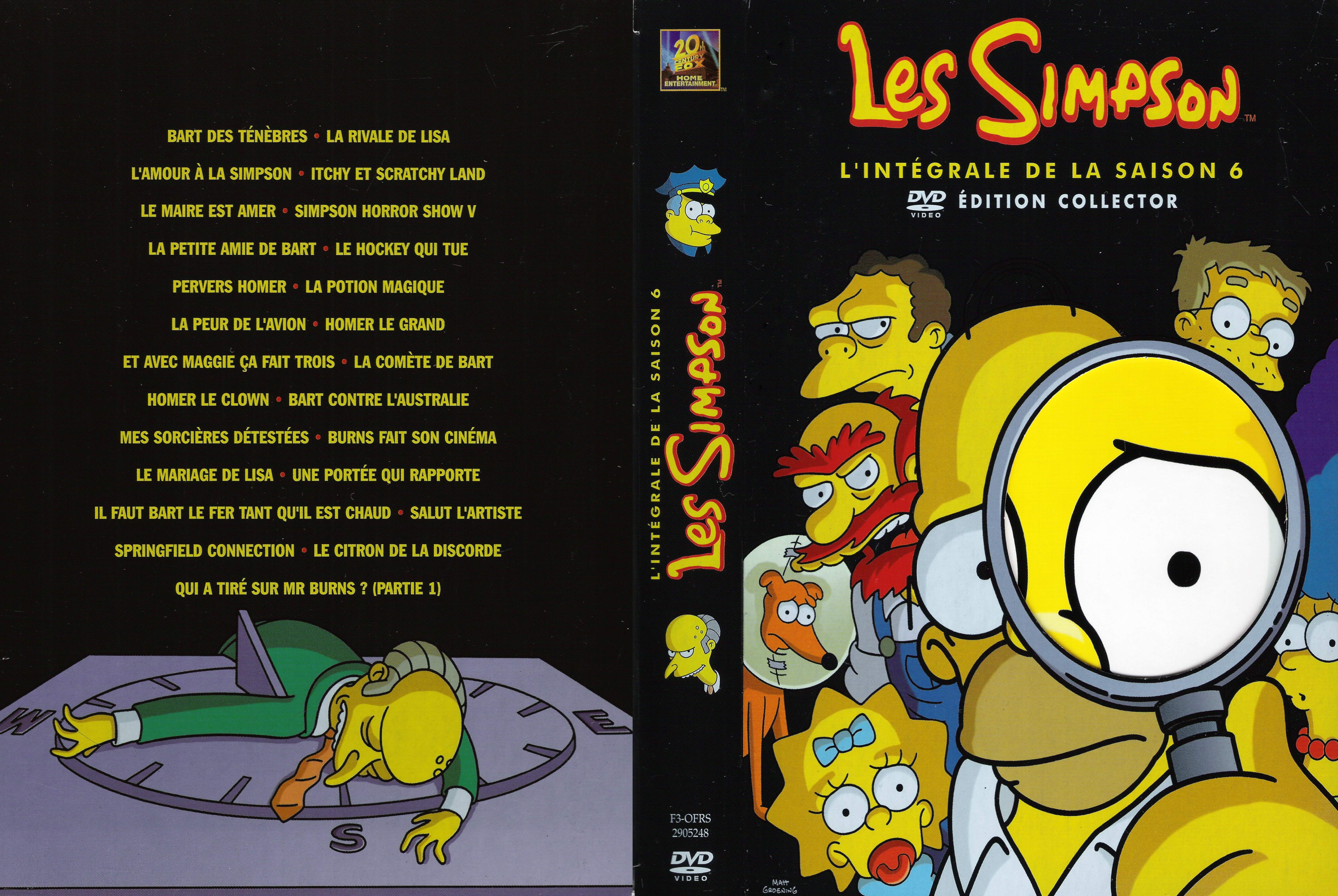 Jaquette DVD Les Simpson Saison 6