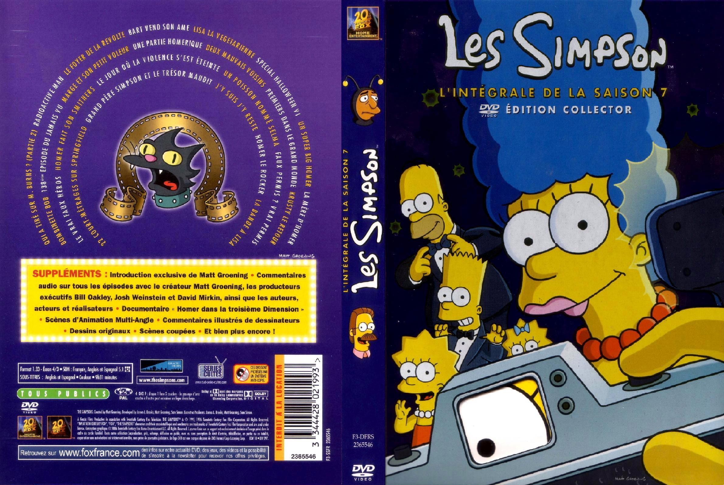 Jaquette DVD Les Simpson Saison 7 v2