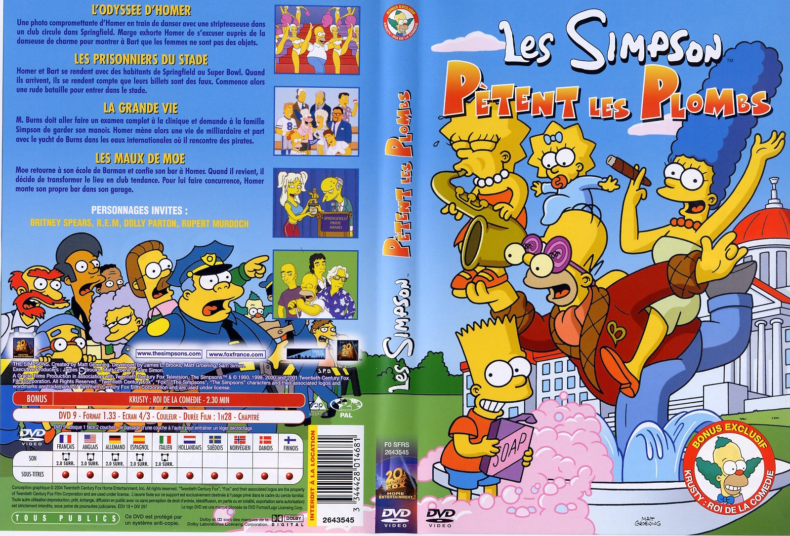 Jaquette DVD Les Simpson ptent les plombs
