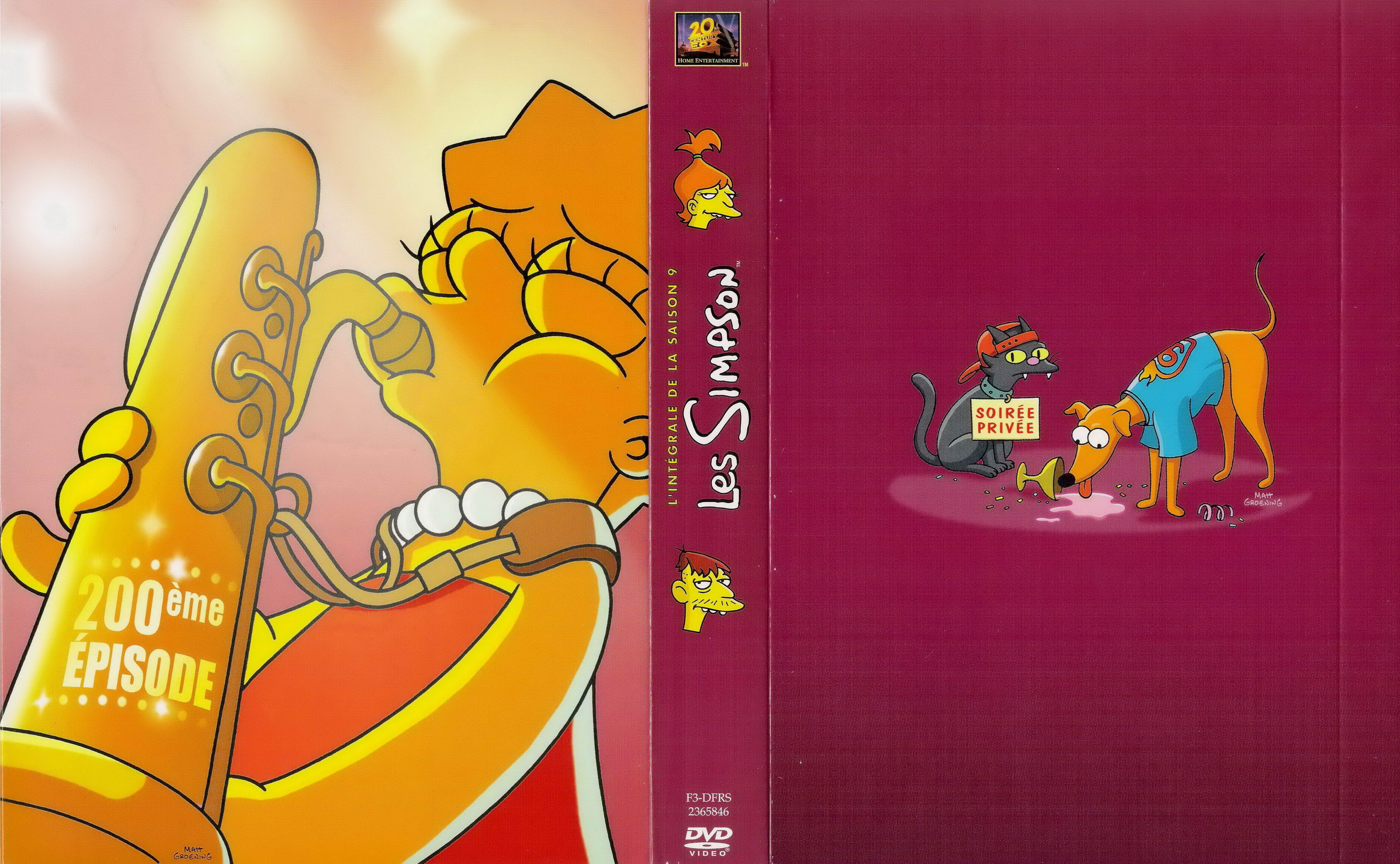 Jaquette DVD Les Simpson saison 09 COFFRET v2