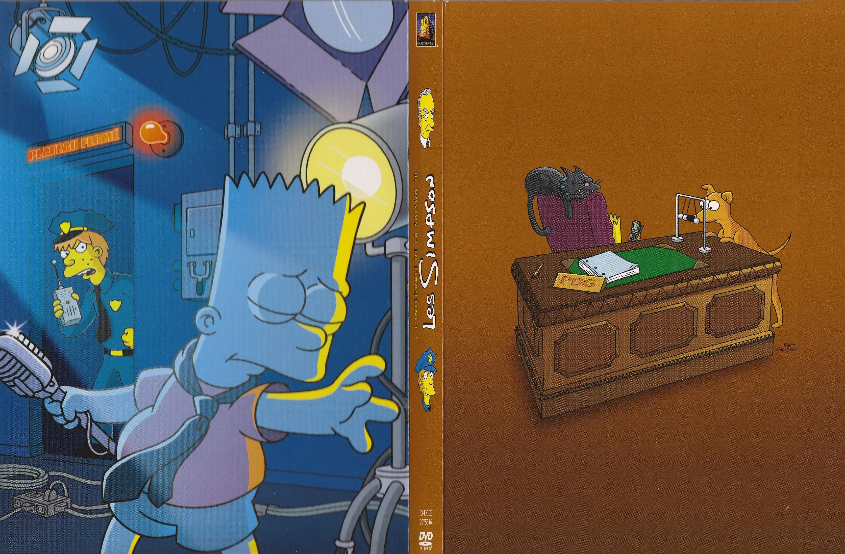 Jaquette DVD Les Simpson saison 10 COFFRET