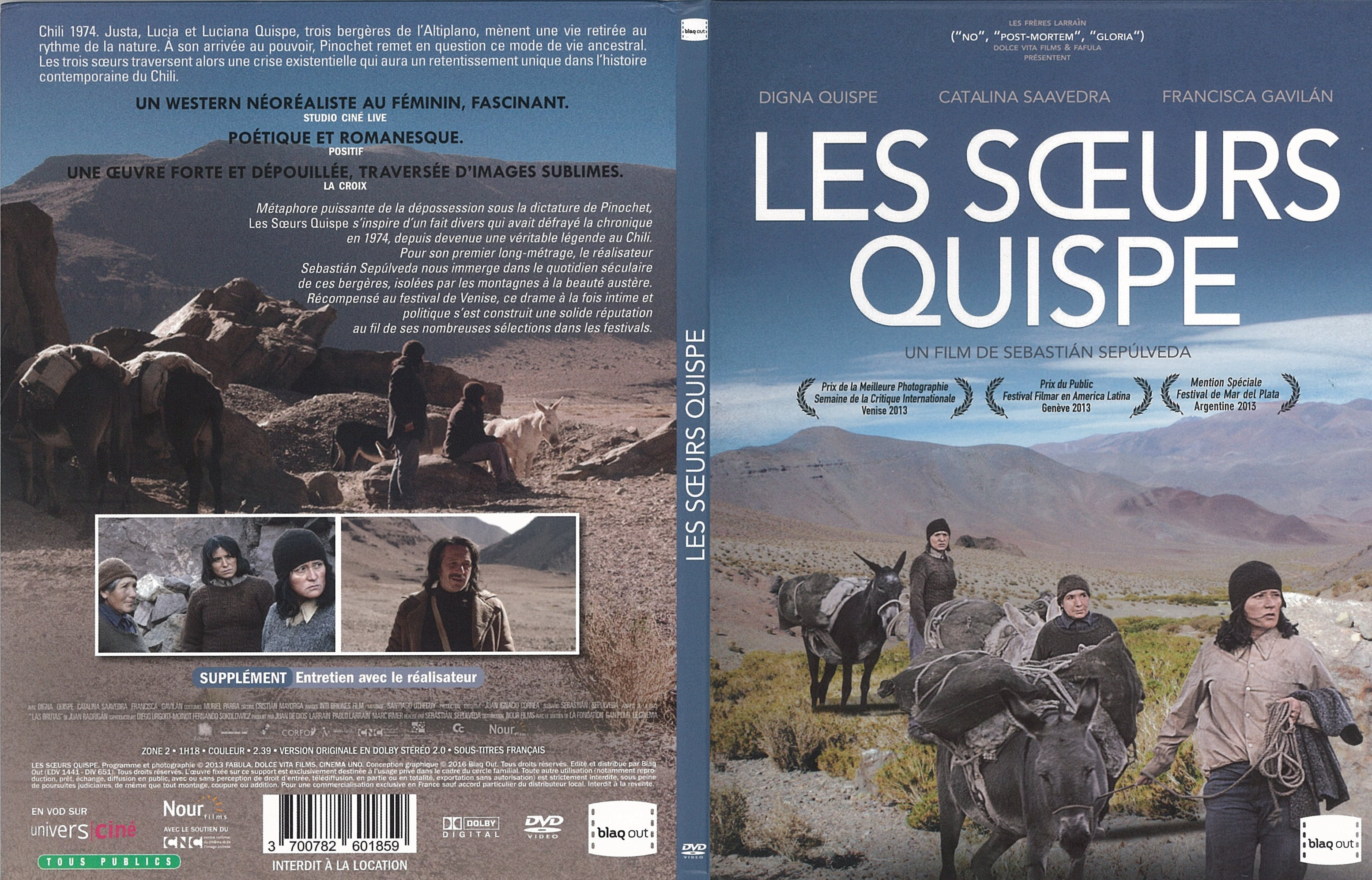 Jaquette DVD Les Soeurs Quispe