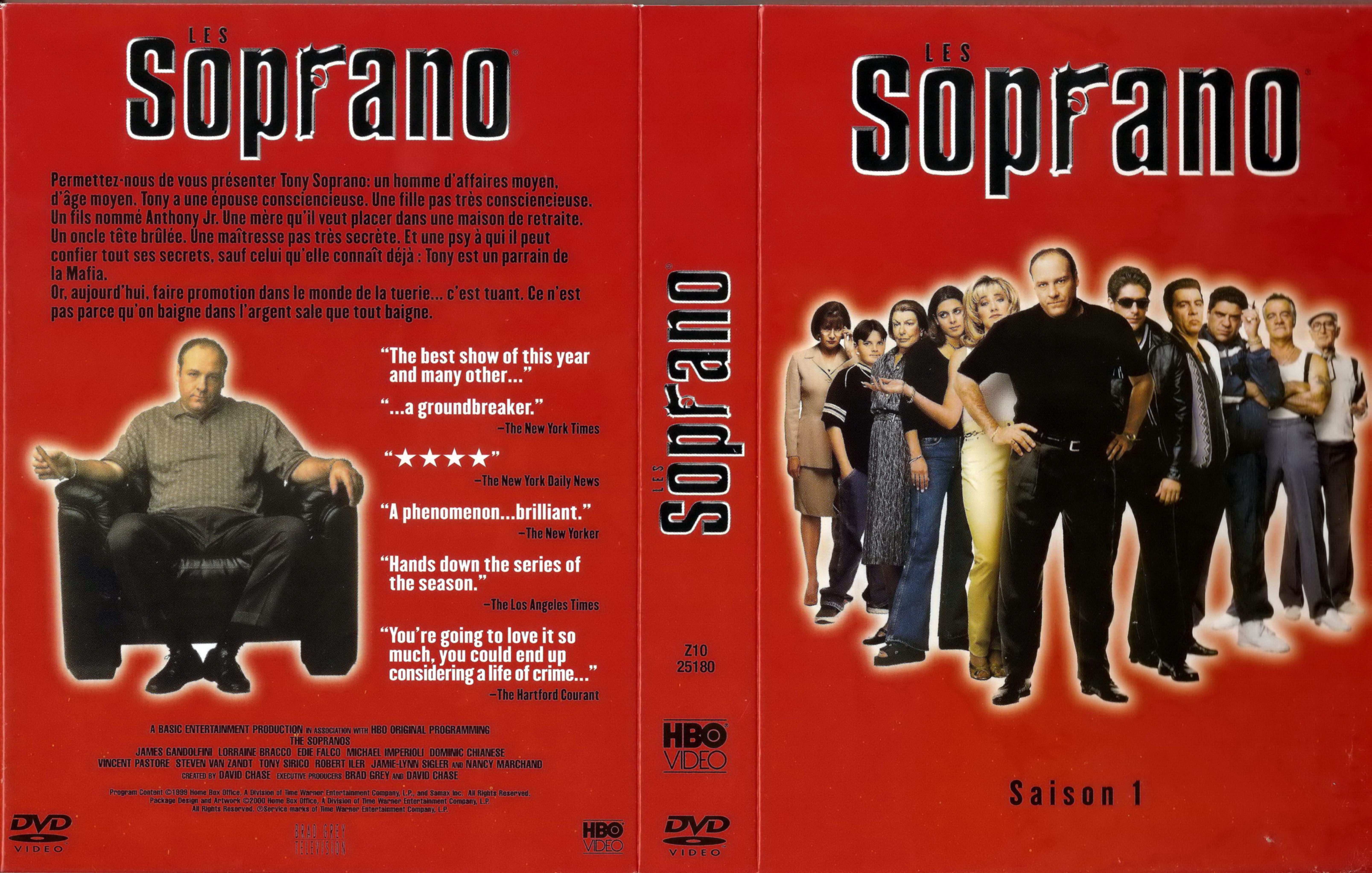 Jaquette DVD Les Soprano Saison 1 COFFRET v2