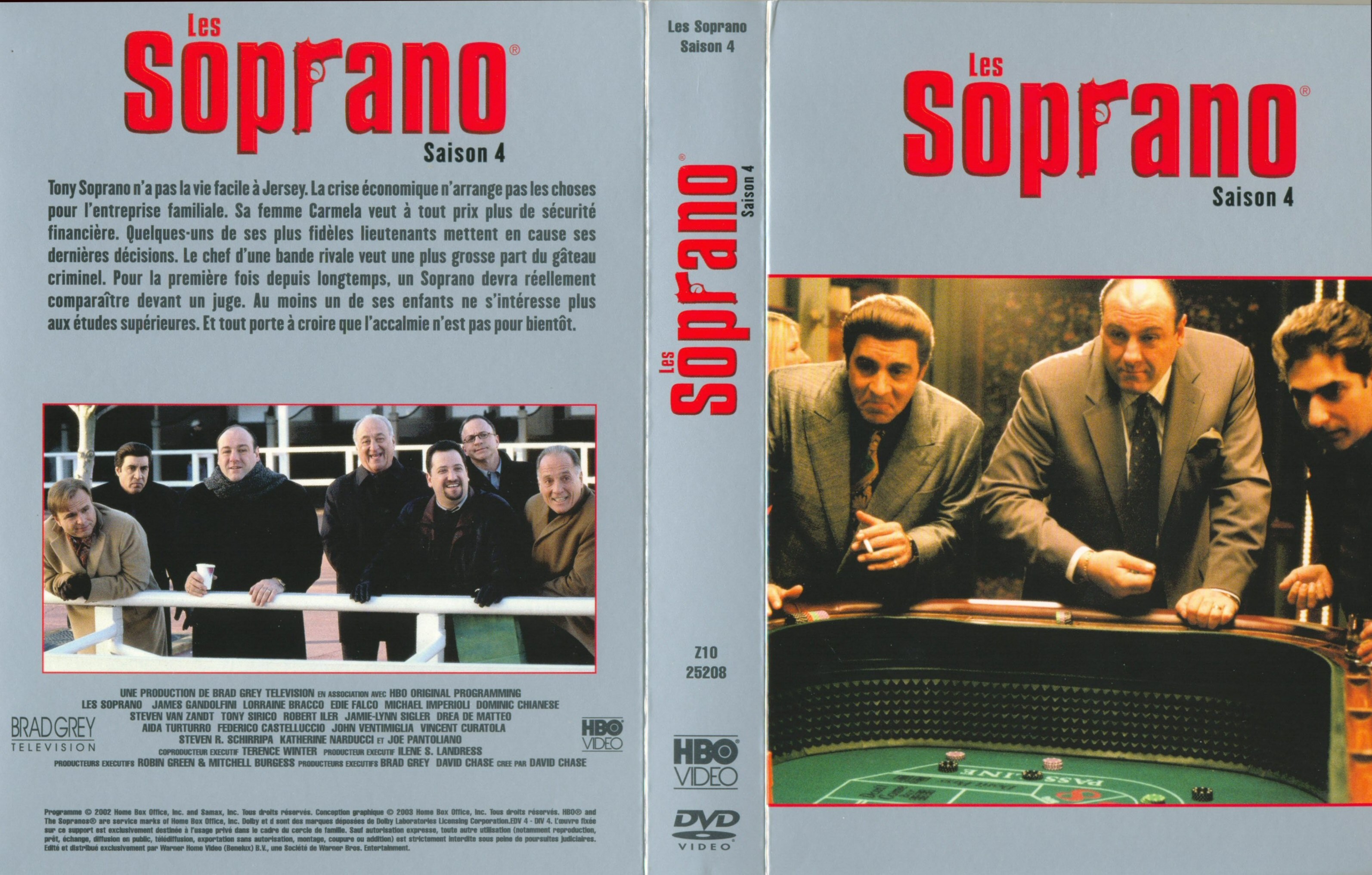 Jaquette DVD Les Soprano Saison 4 COFFRET
