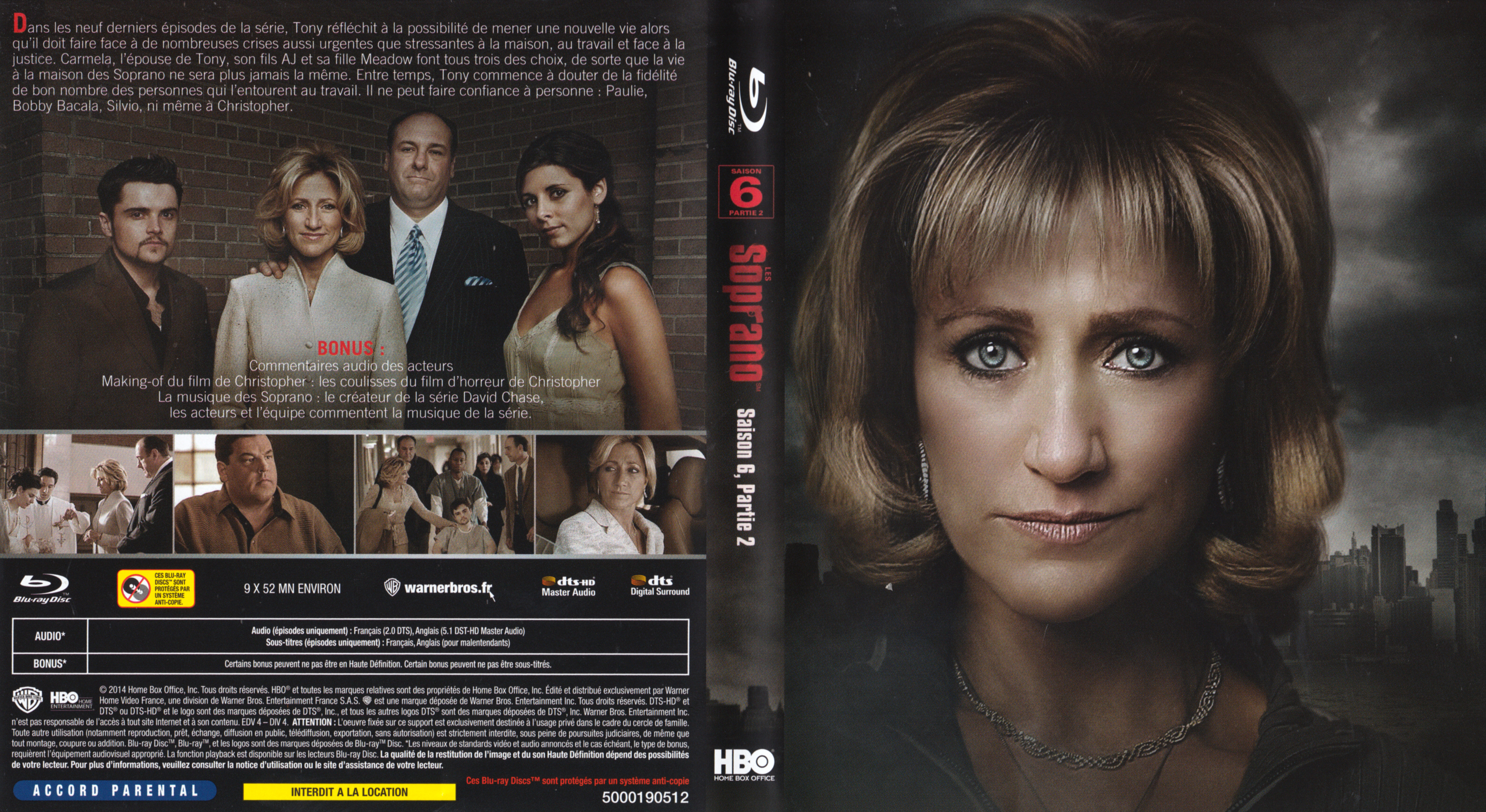 Jaquette DVD Les Soprano Saison 6 Partie 2 (BLU-RAY)