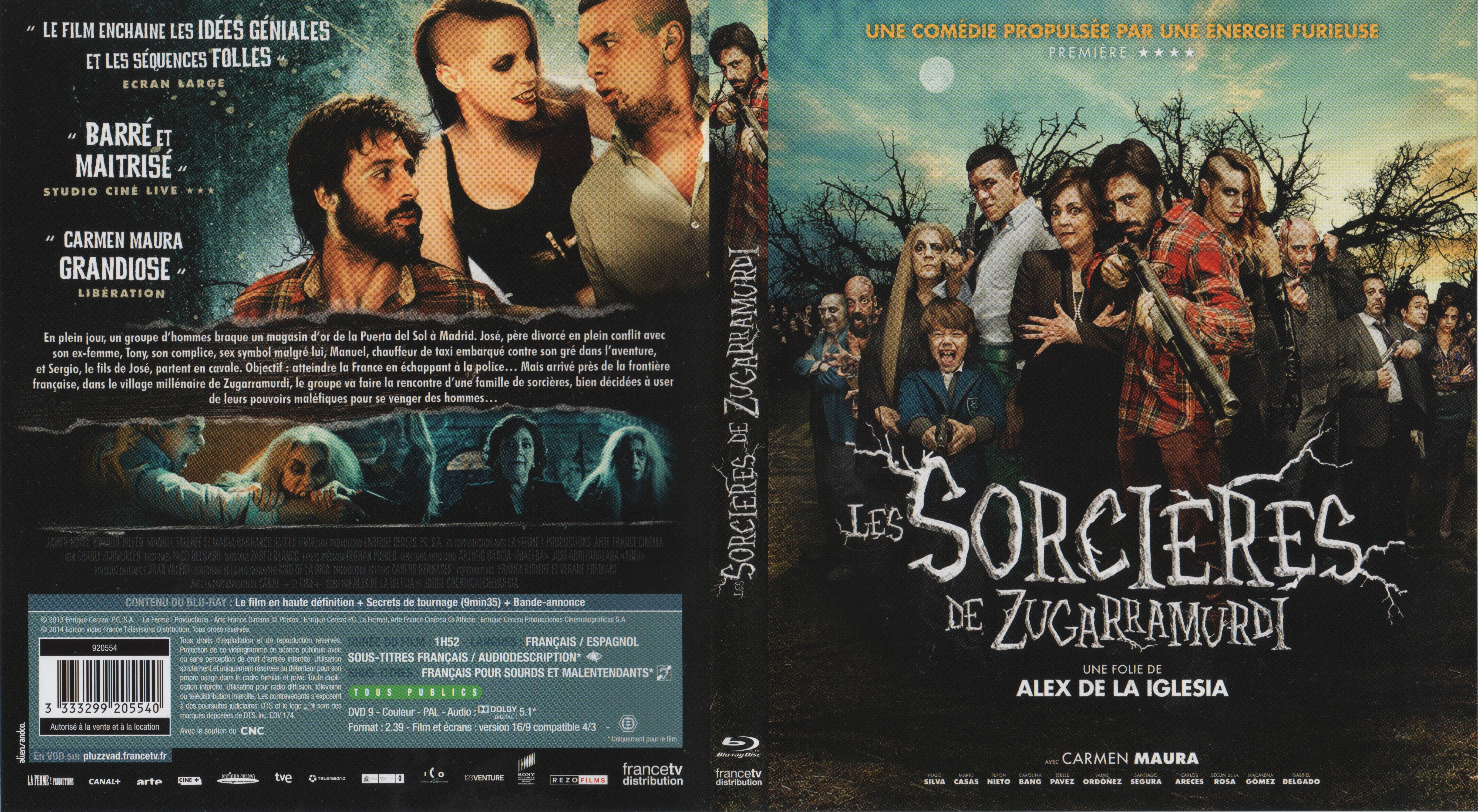 Jaquette DVD Les Sorcires de Zugarramurdi (BLU-RAY)