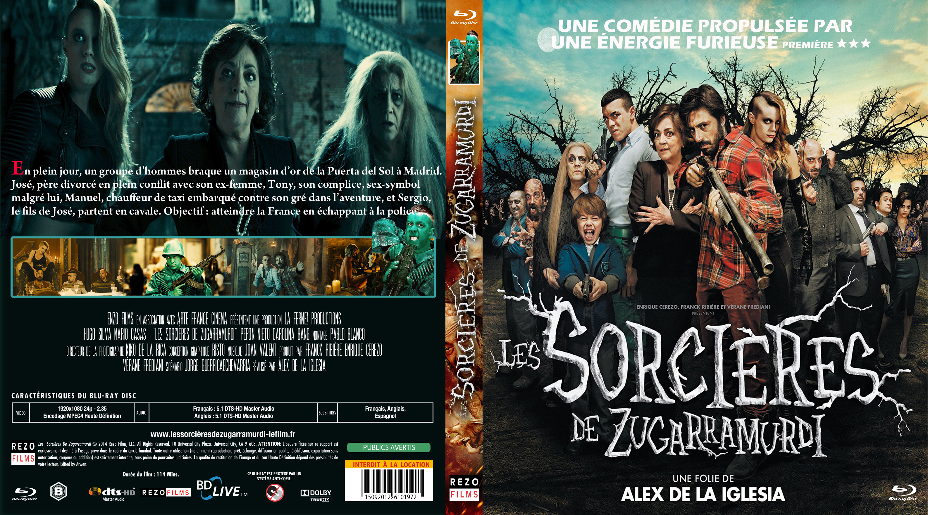 Jaquette DVD Les Sorcires de Zugarramurdi custom (BLU-RAY)