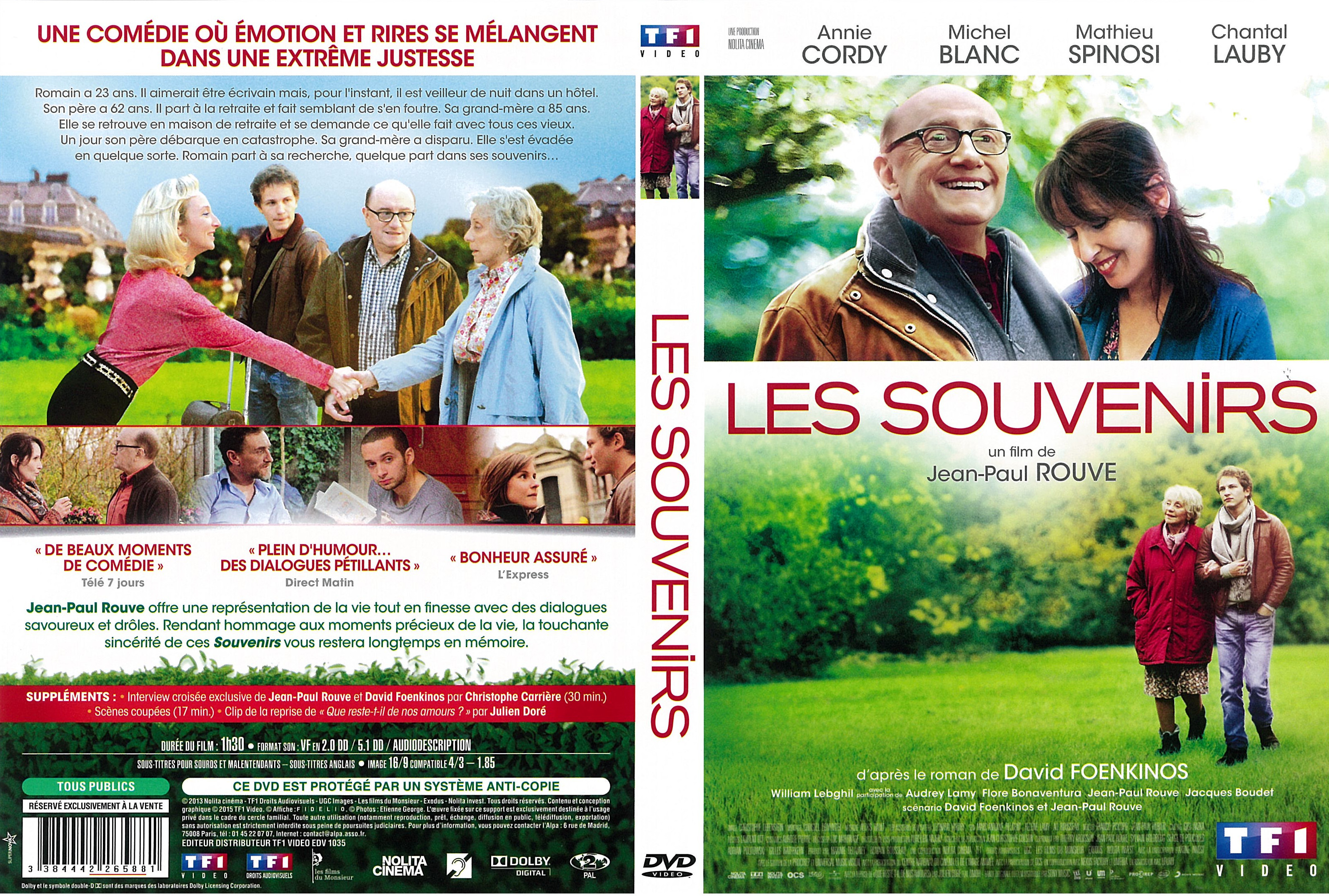 Jaquette DVD Les Souvenirs