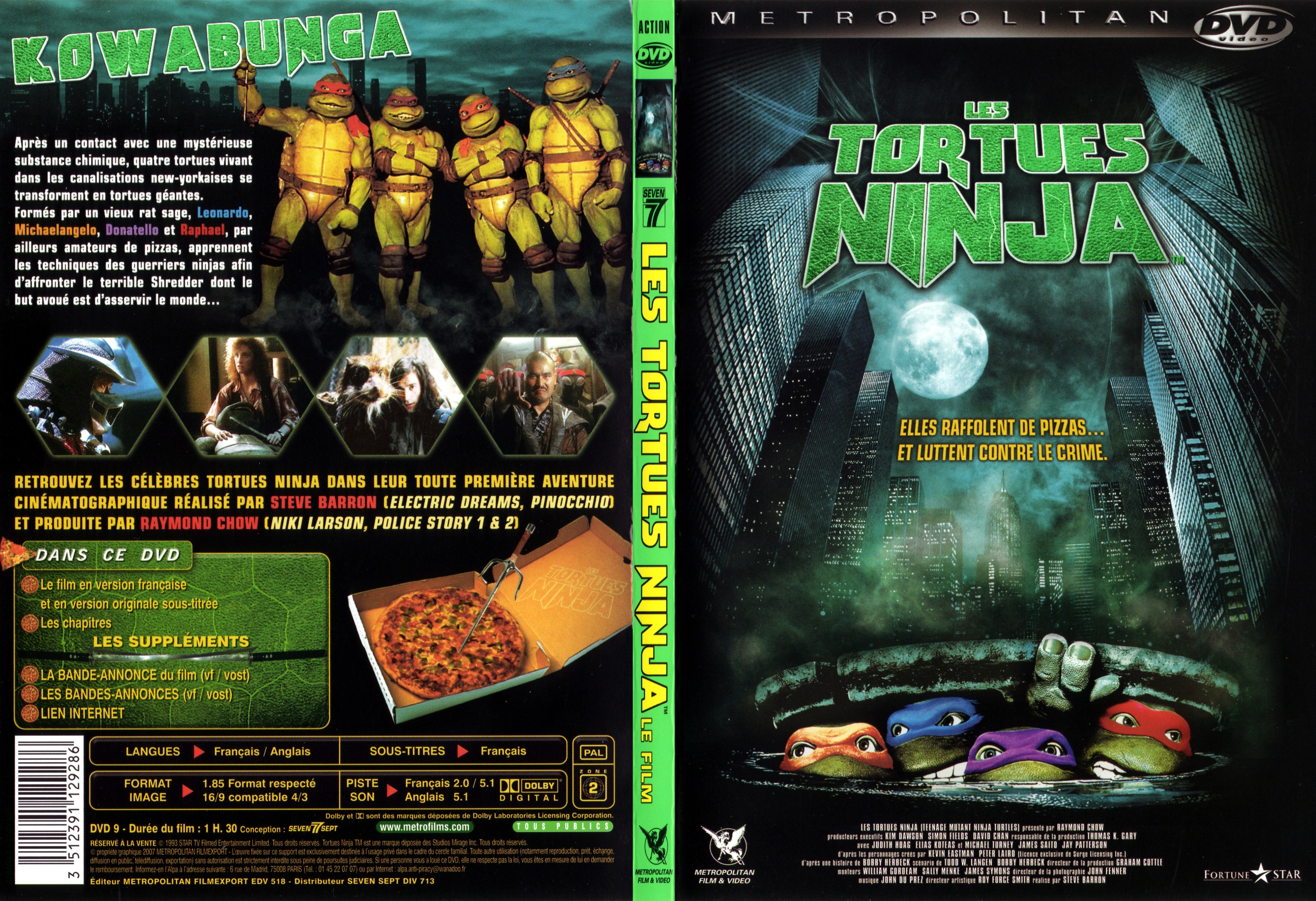 Jaquette DVD Les Tortues ninja - SLIM