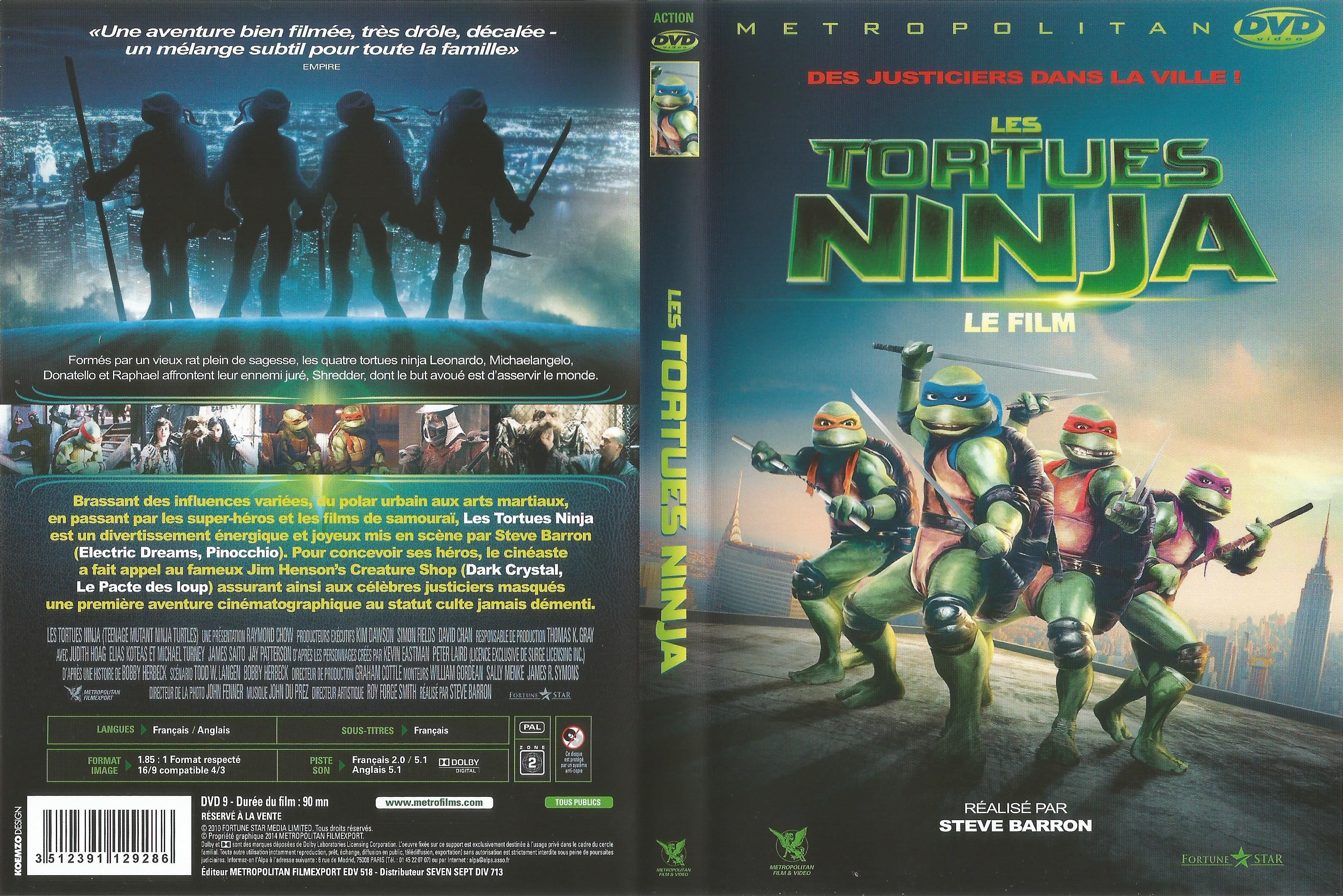 Jaquette DVD Les Tortues ninja v2