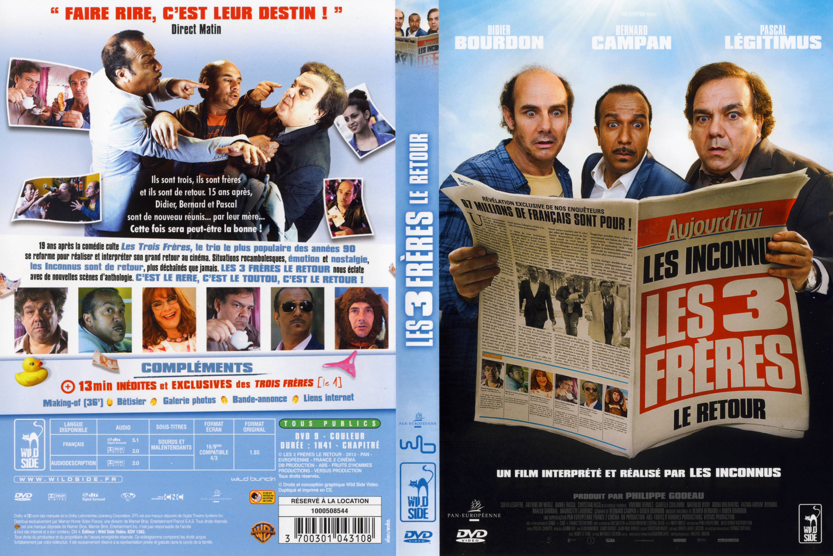 Jaquette DVD Les Trois frres, le retour