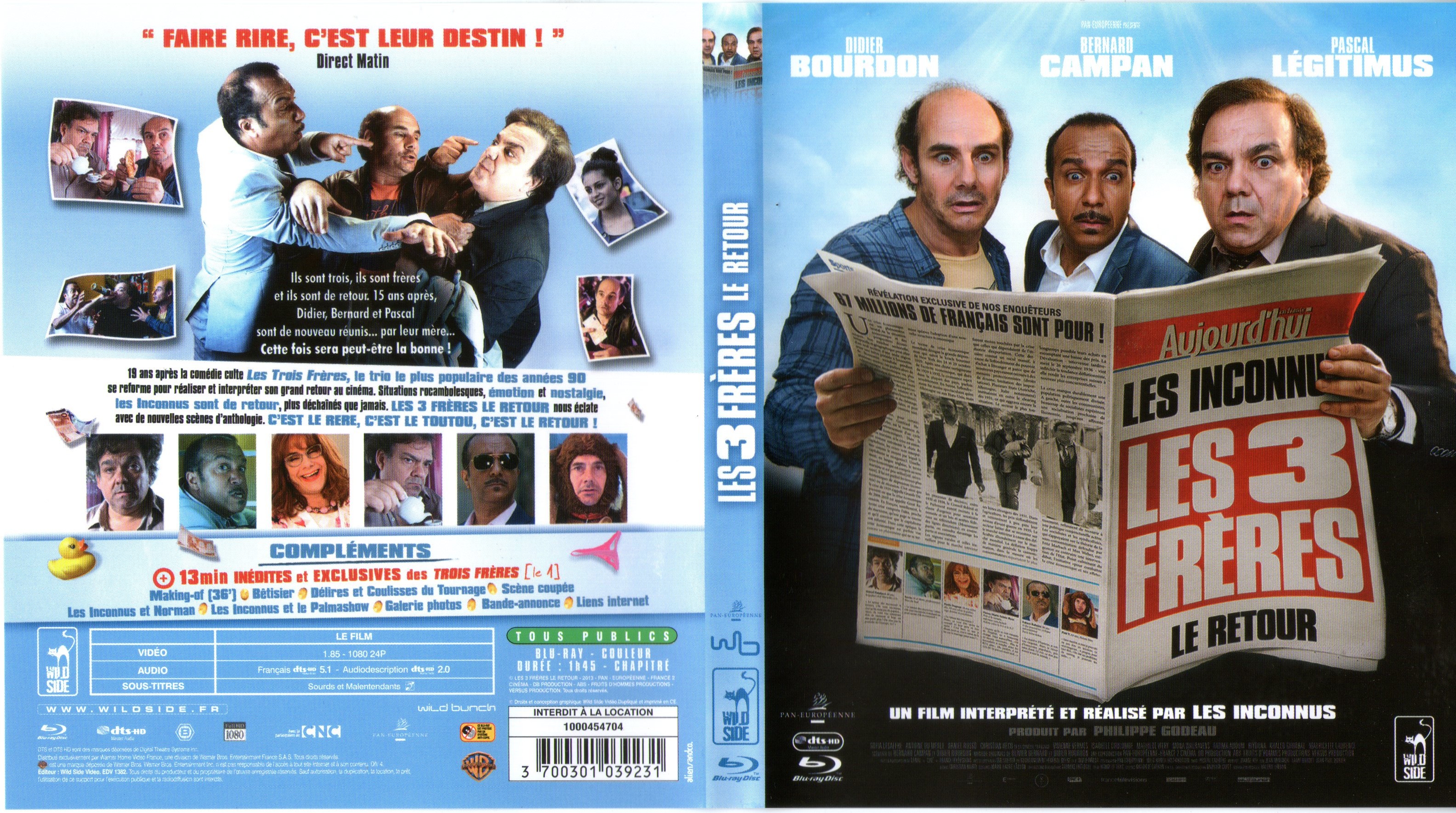 Jaquette DVD Les Trois frres, le retour (BLU-RAY)