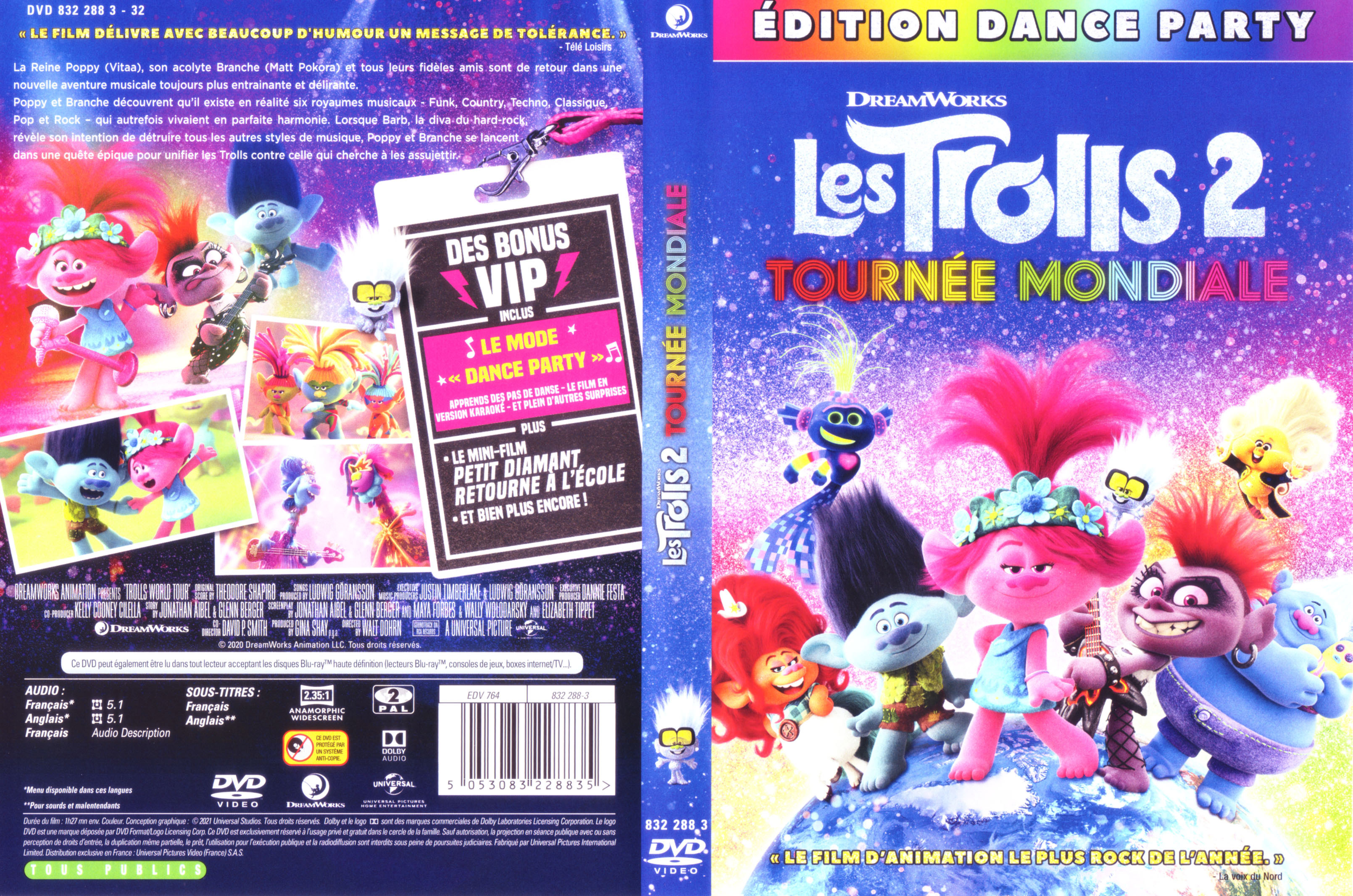 Jaquette DVD Les Trolls 2 Tourne mondiale