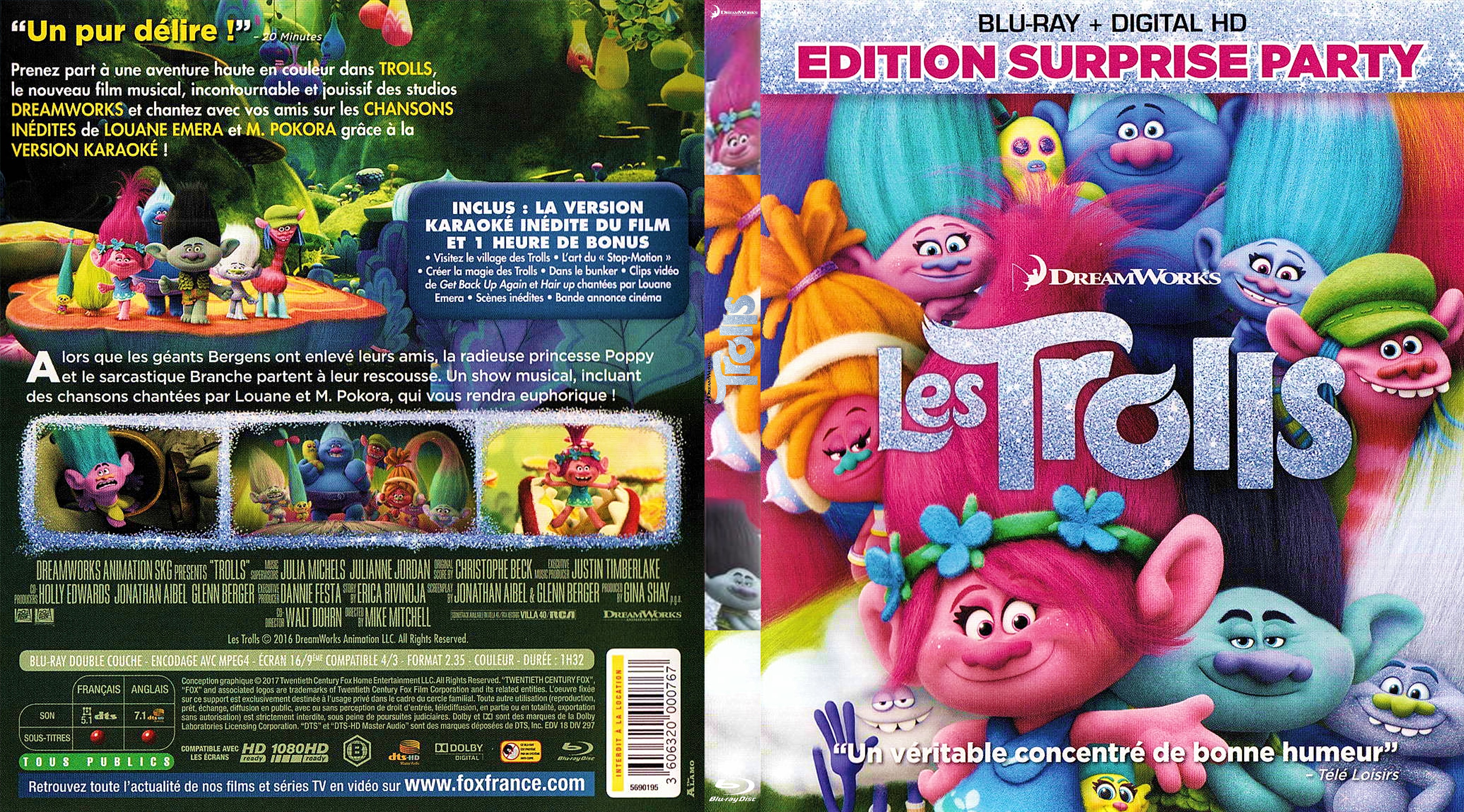 Jaquette DVD Les Trolls (BLU-RAY)